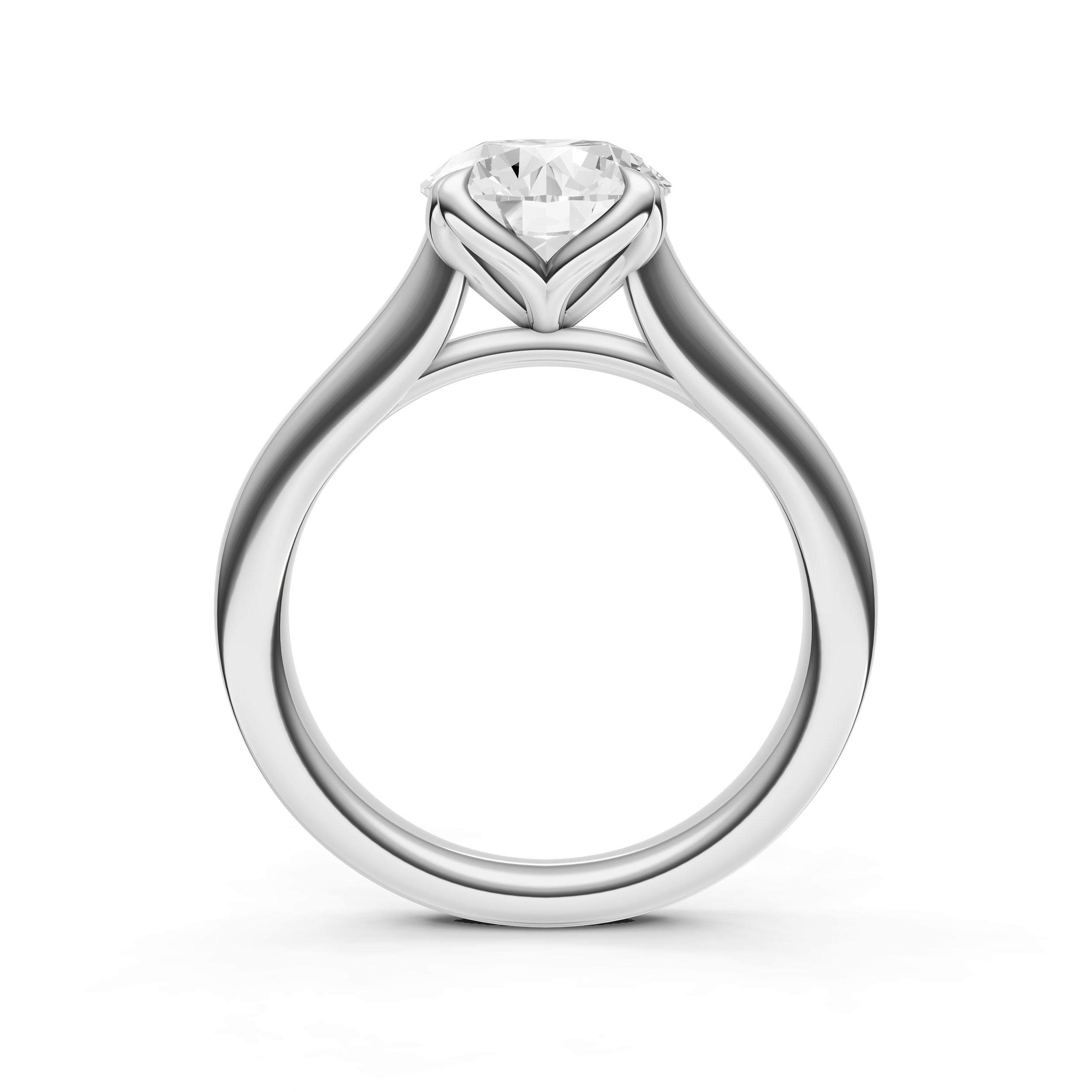 Petal Cathedral Engagement Ring (Round) Birmingham Jewelry Engagement Ring Birmingham Jewelry 