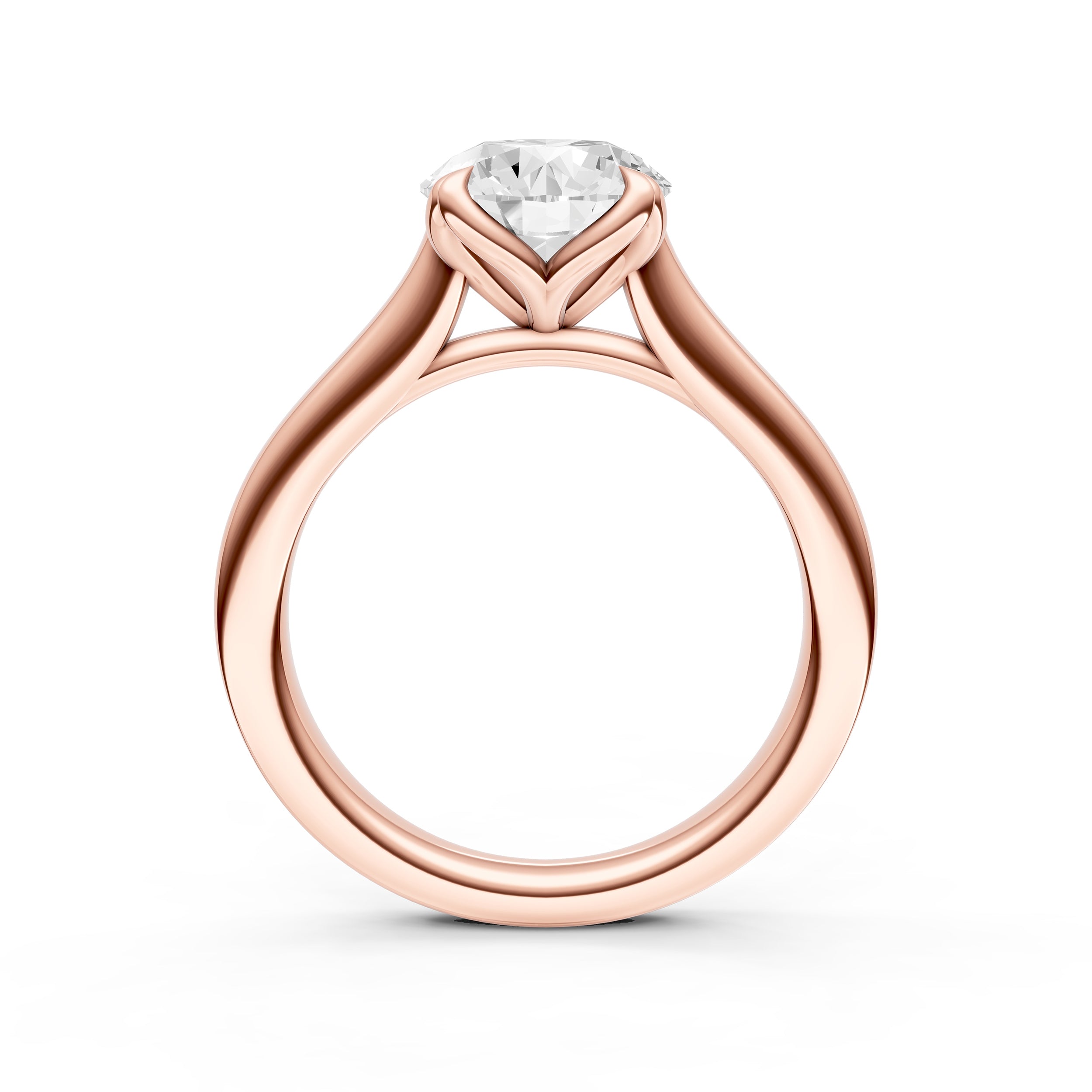 Petal Cathedral Engagement Ring (Round) Birmingham Jewelry Engagement Ring Birmingham Jewelry 