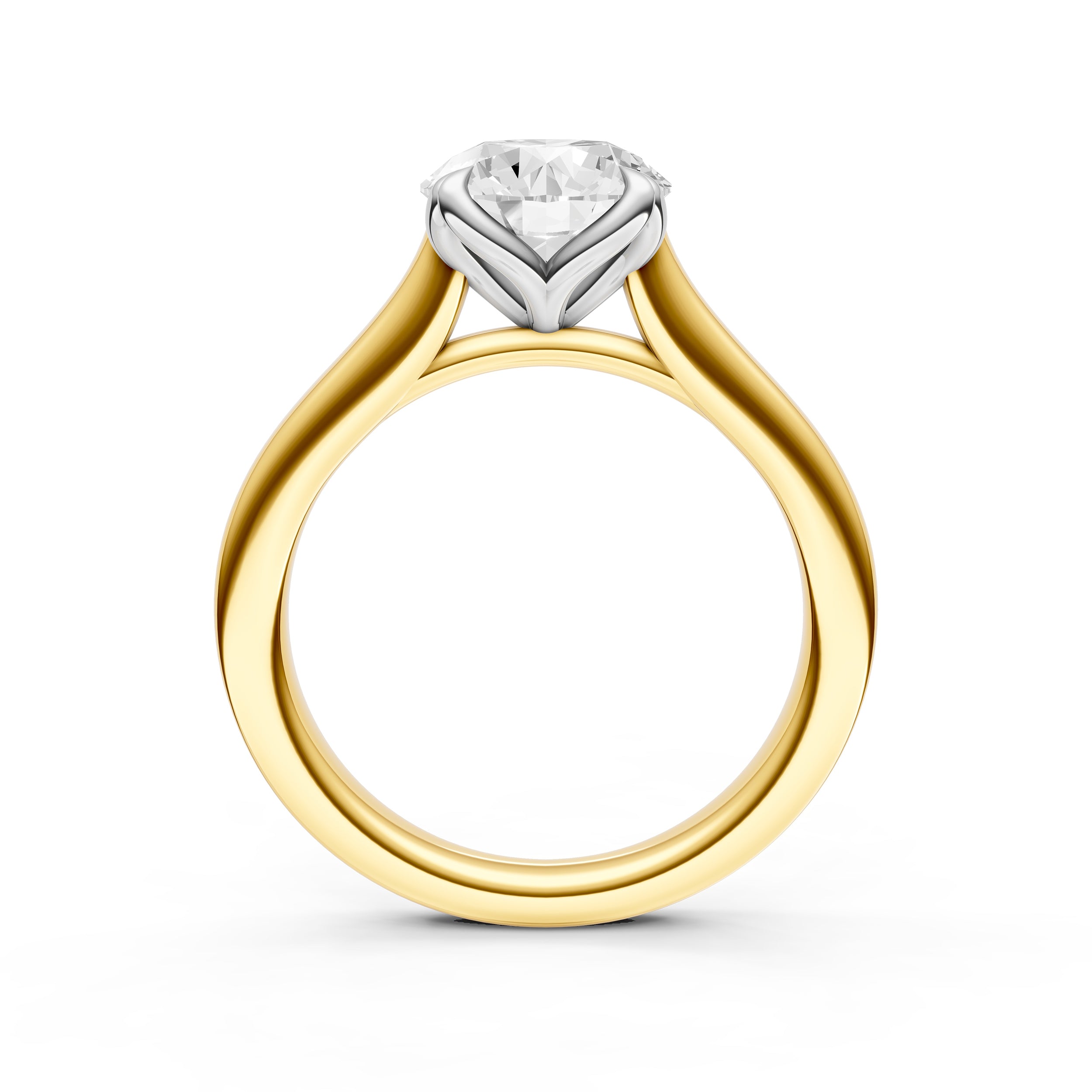 Petal Cathedral Engagement Ring (Round) Birmingham Jewelry Engagement Ring Birmingham Jewelry 