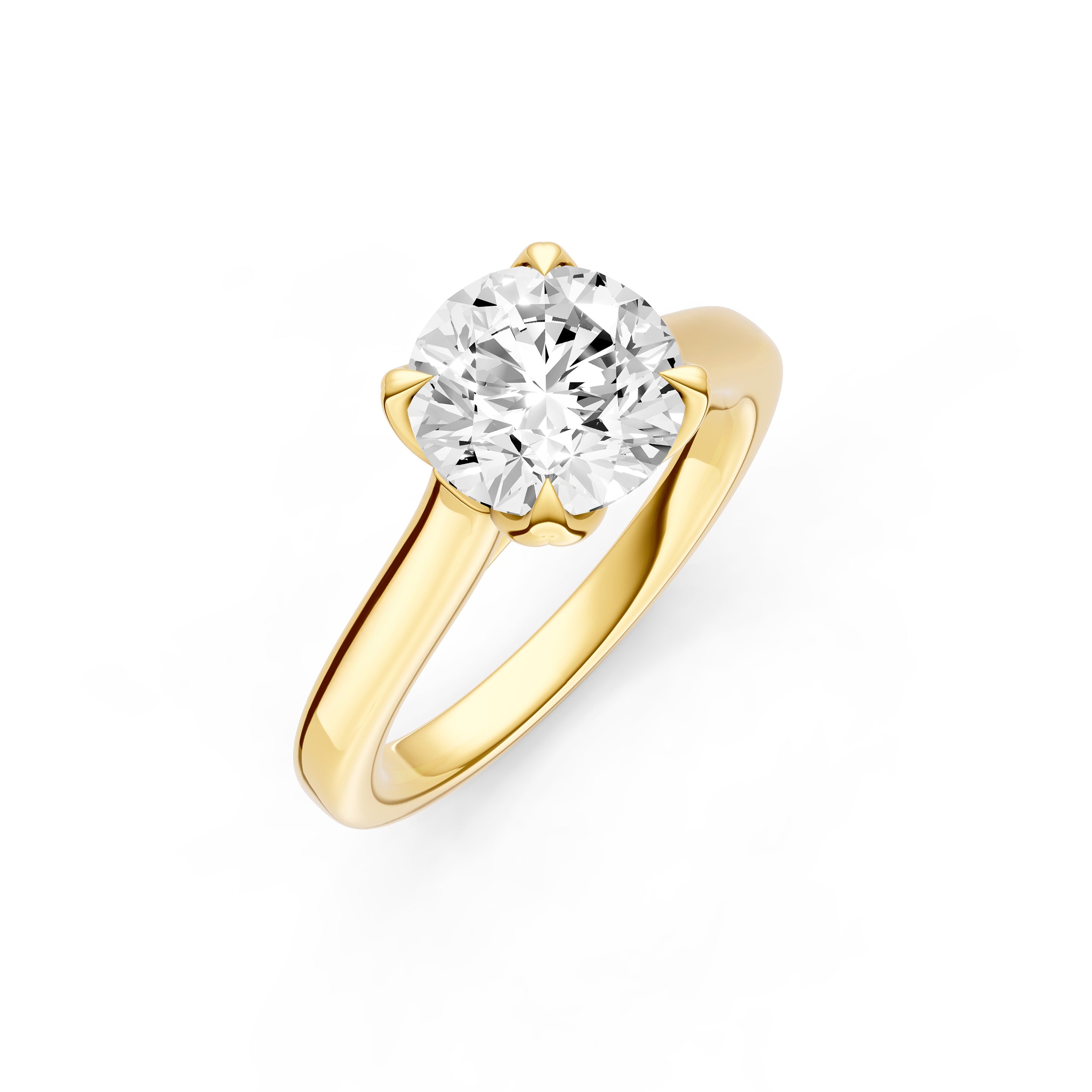 Petal Cathedral Engagement Ring (Round) Birmingham Jewelry Engagement Ring Birmingham Jewelry 