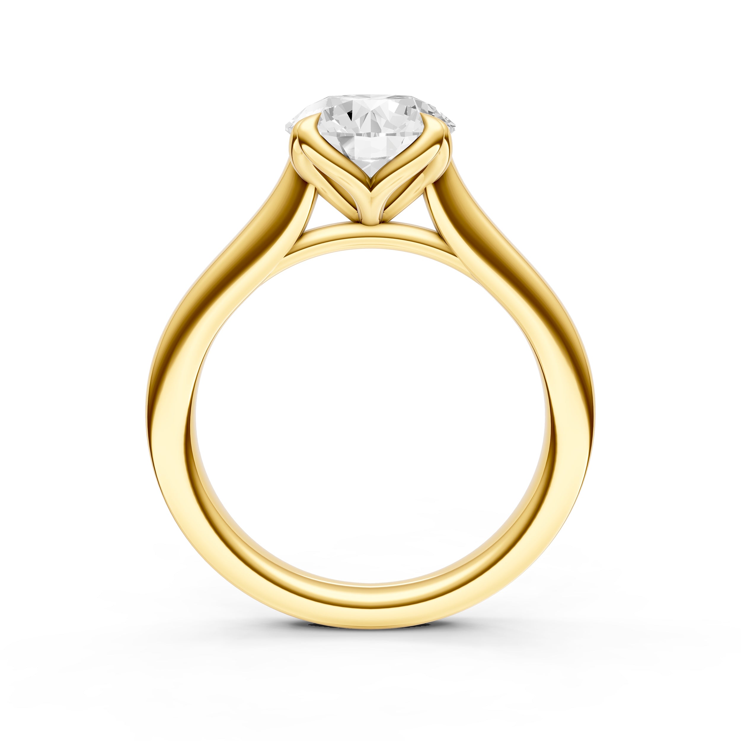 Petal Cathedral Engagement Ring (Round) Birmingham Jewelry Engagement Ring Birmingham Jewelry 