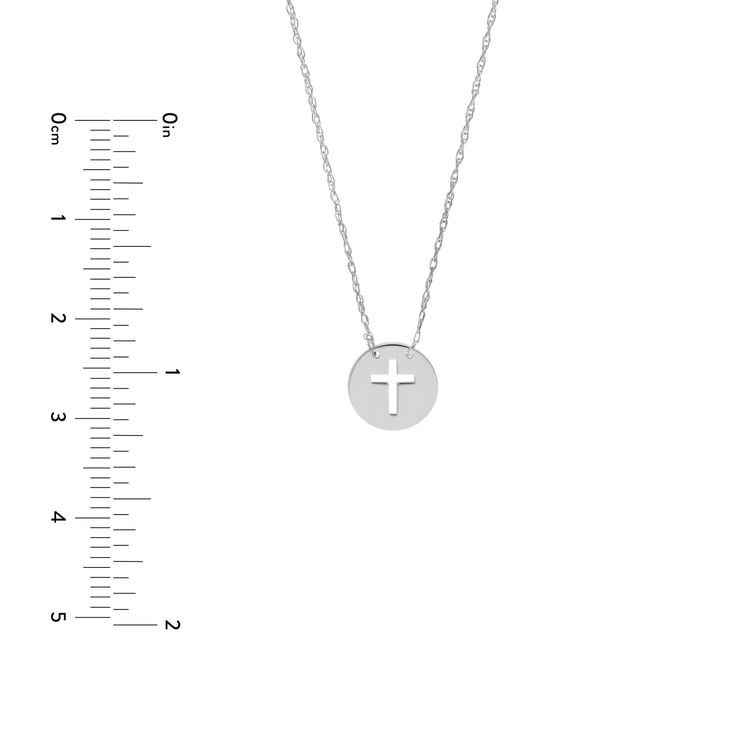 14K Gold So You Cross Cutout Mini Disc Adj Necklace Birmingham Jewelry Necklace Birmingham Jewelry 