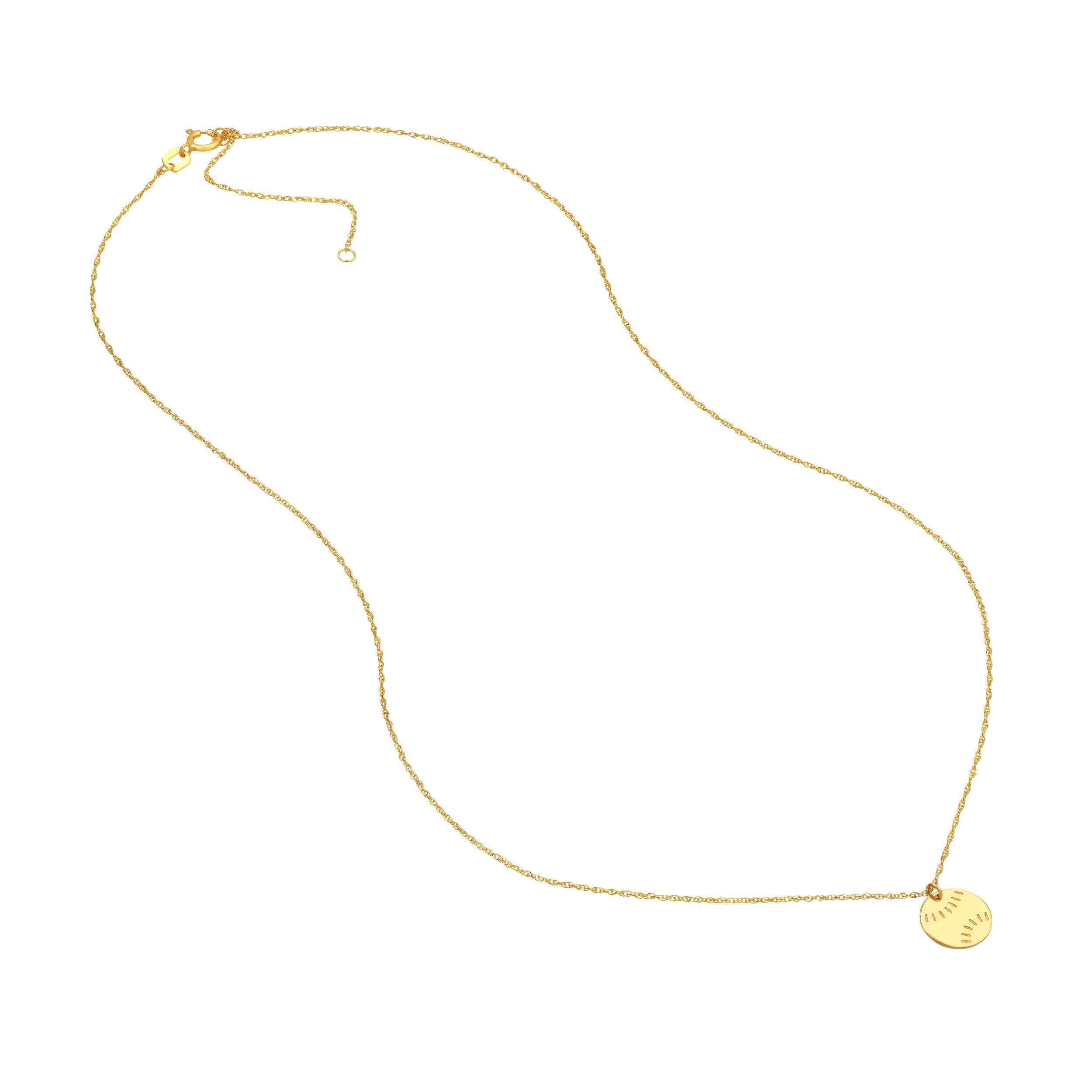 14K Yellow Gold So You Mini Baseball Adjustable Necklace Birmingham Jewelry Necklace Birmingham Jewelry 