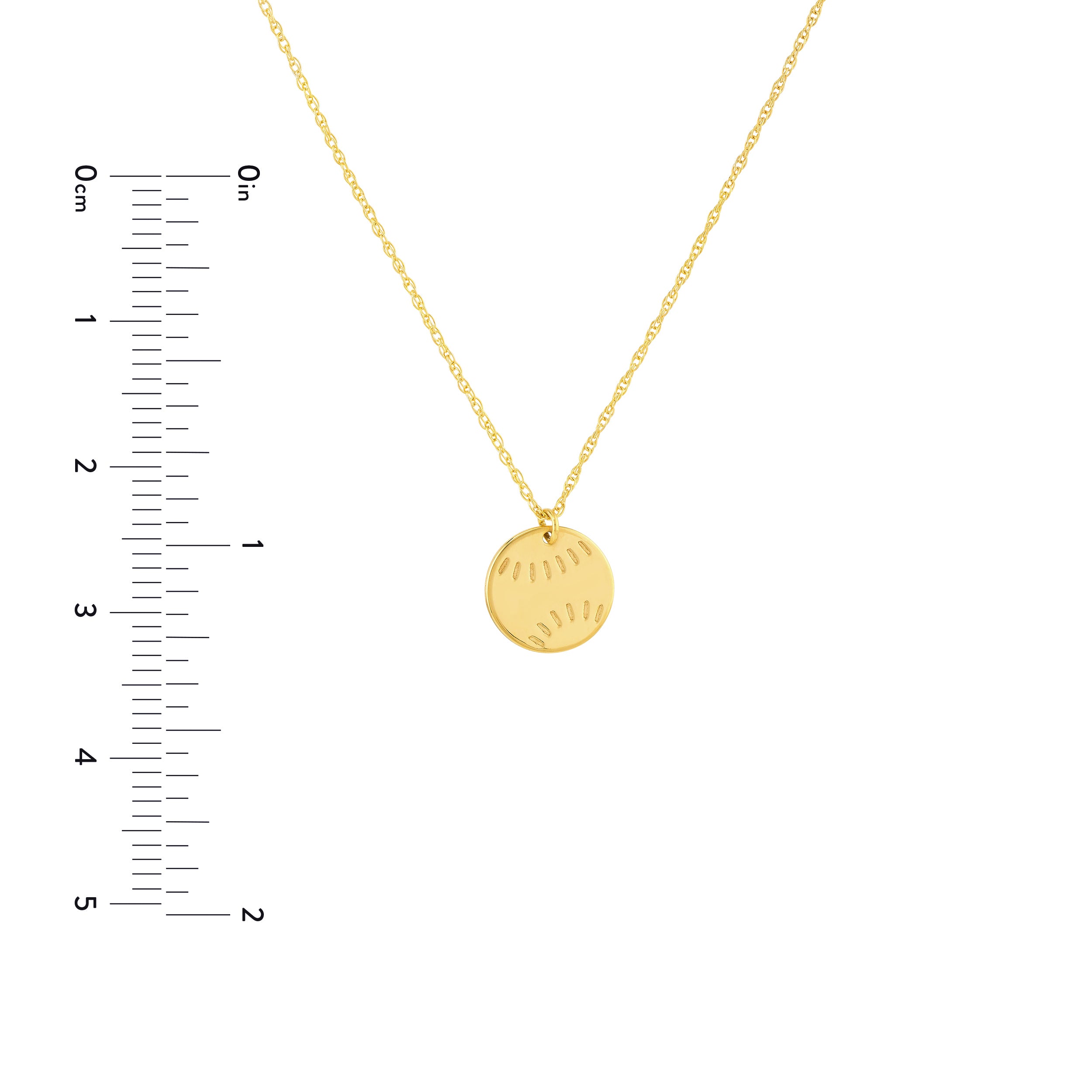 14K Yellow Gold So You Mini Baseball Adjustable Necklace Birmingham Jewelry Necklace Birmingham Jewelry 