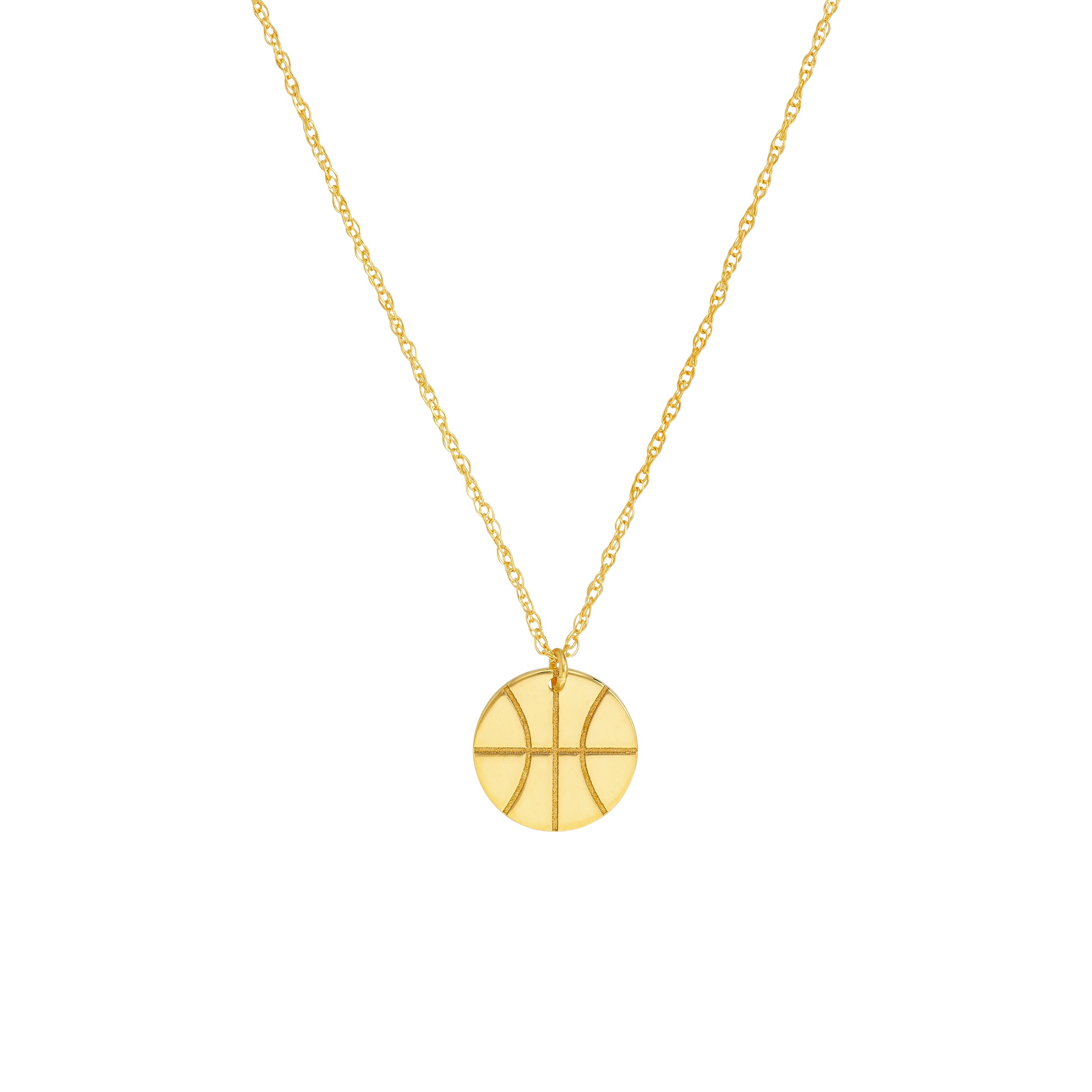 14K Yellow Gold So You Mini Basketball Adjustable Necklace Birmingham Jewelry Necklace Birmingham Jewelry 