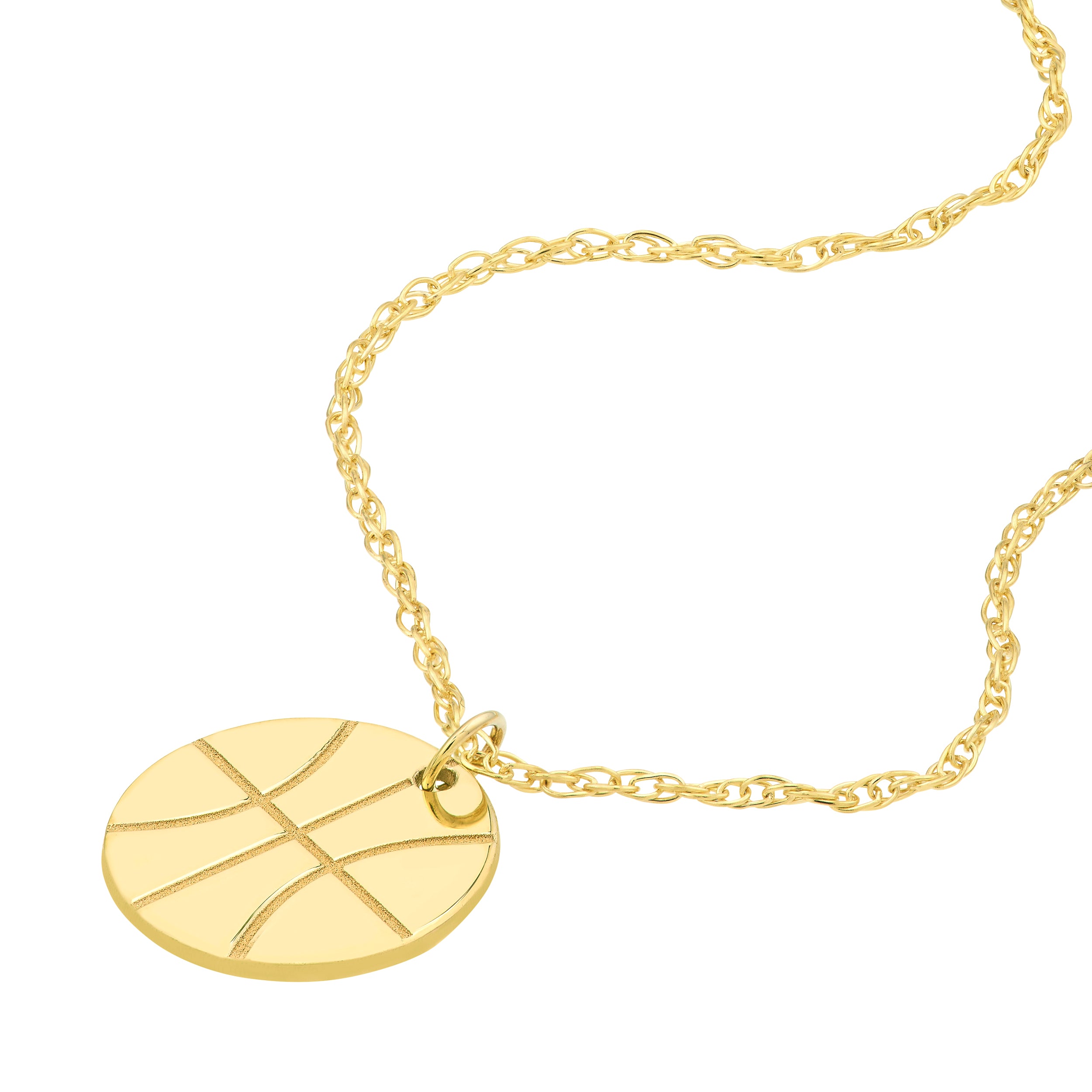 14K Yellow Gold So You Mini Basketball Adjustable Necklace Birmingham Jewelry Necklace Birmingham Jewelry 
