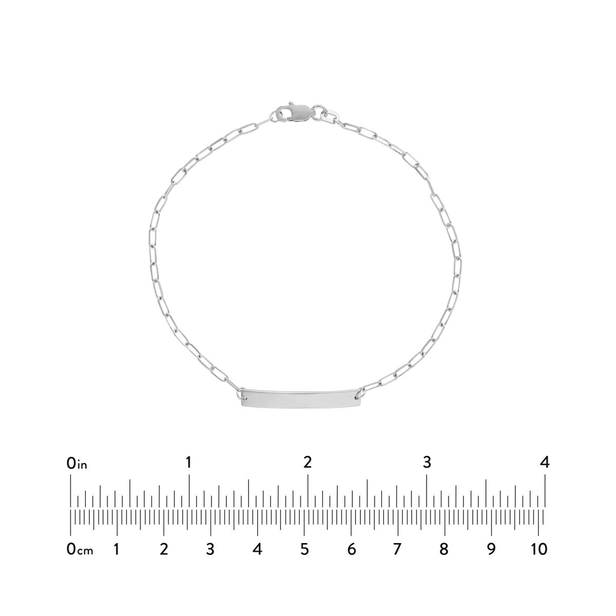 14K Gold Kid's ID Bracelet on D/C Long Anchor Chain Birmingham Jewelry Bracelet Birmingham Jewelry 