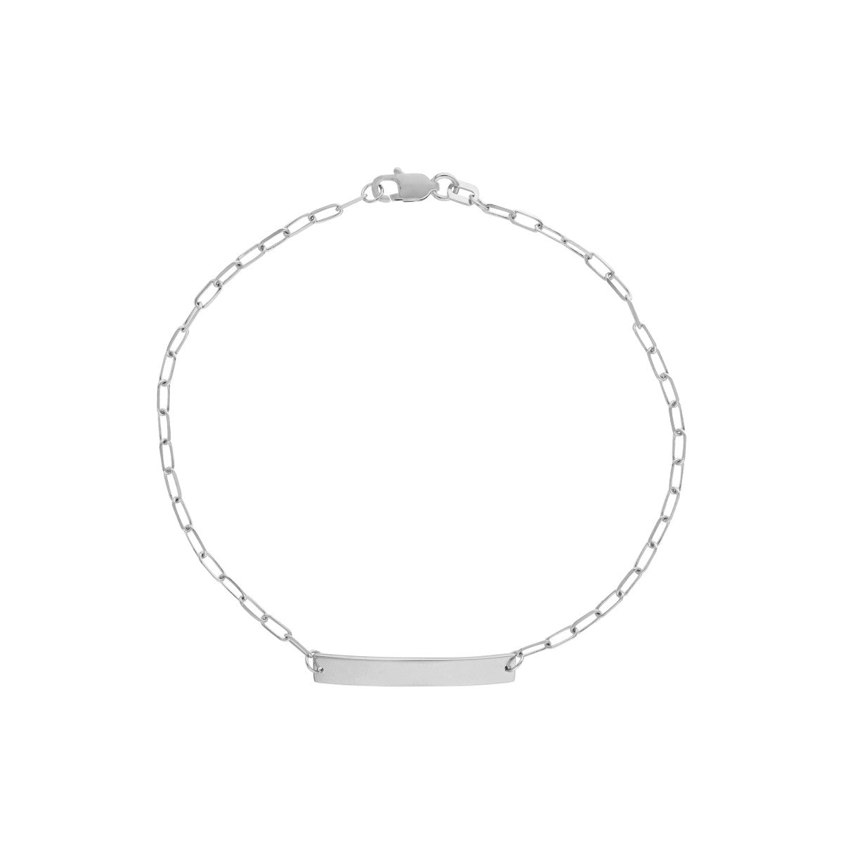 14K Gold Kid's ID Bracelet on D/C Long Anchor Chain Birmingham Jewelry Bracelet Birmingham Jewelry 