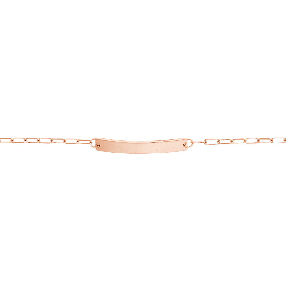 14K Gold Kid's ID Bracelet on D/C Long Anchor Chain Birmingham Jewelry Bracelet Birmingham Jewelry 