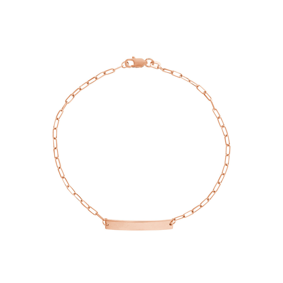 14K Gold Kid's ID Bracelet on D/C Long Anchor Chain Birmingham Jewelry Bracelet Birmingham Jewelry 