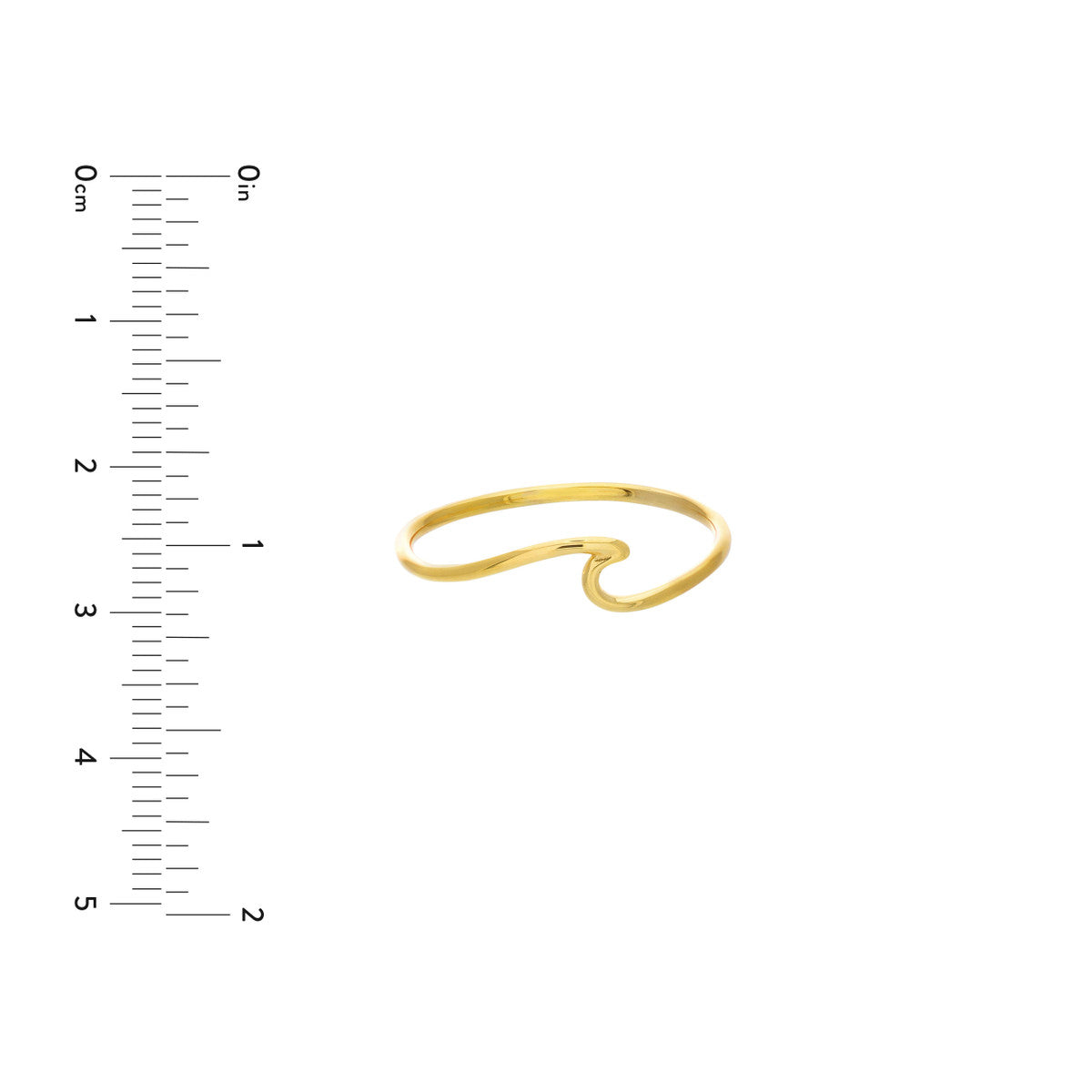 14K Yellow Gold Wave Ring Birmingham Jewelry Ring Birmingham Jewelry 