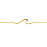 14K Yellow Gold Wave Bracelet