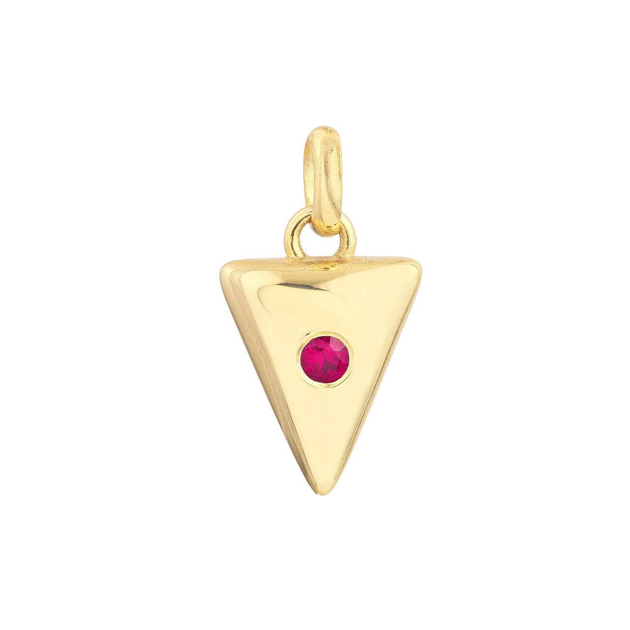 14K Yellow Gold Ruby Arrow Pendant Birmingham Jewelry Pendant Birmingham Jewelry 