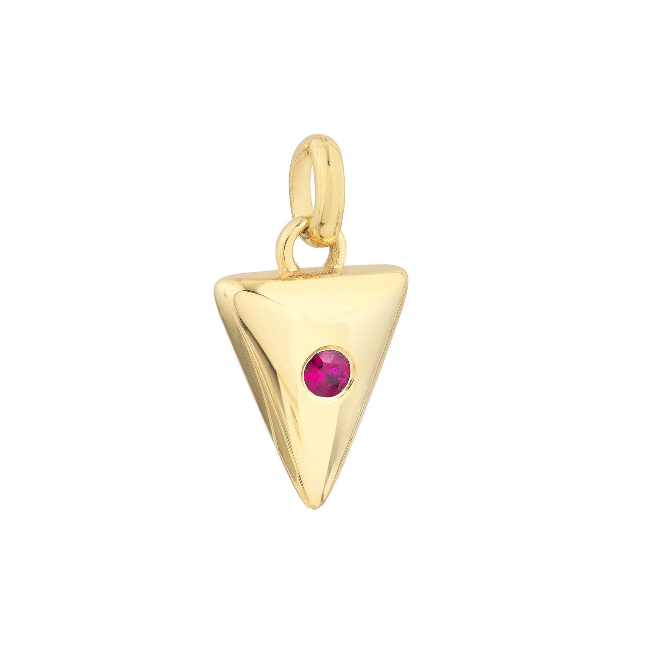 14K Yellow Gold Ruby Arrow Pendant Birmingham Jewelry Pendant Birmingham Jewelry 