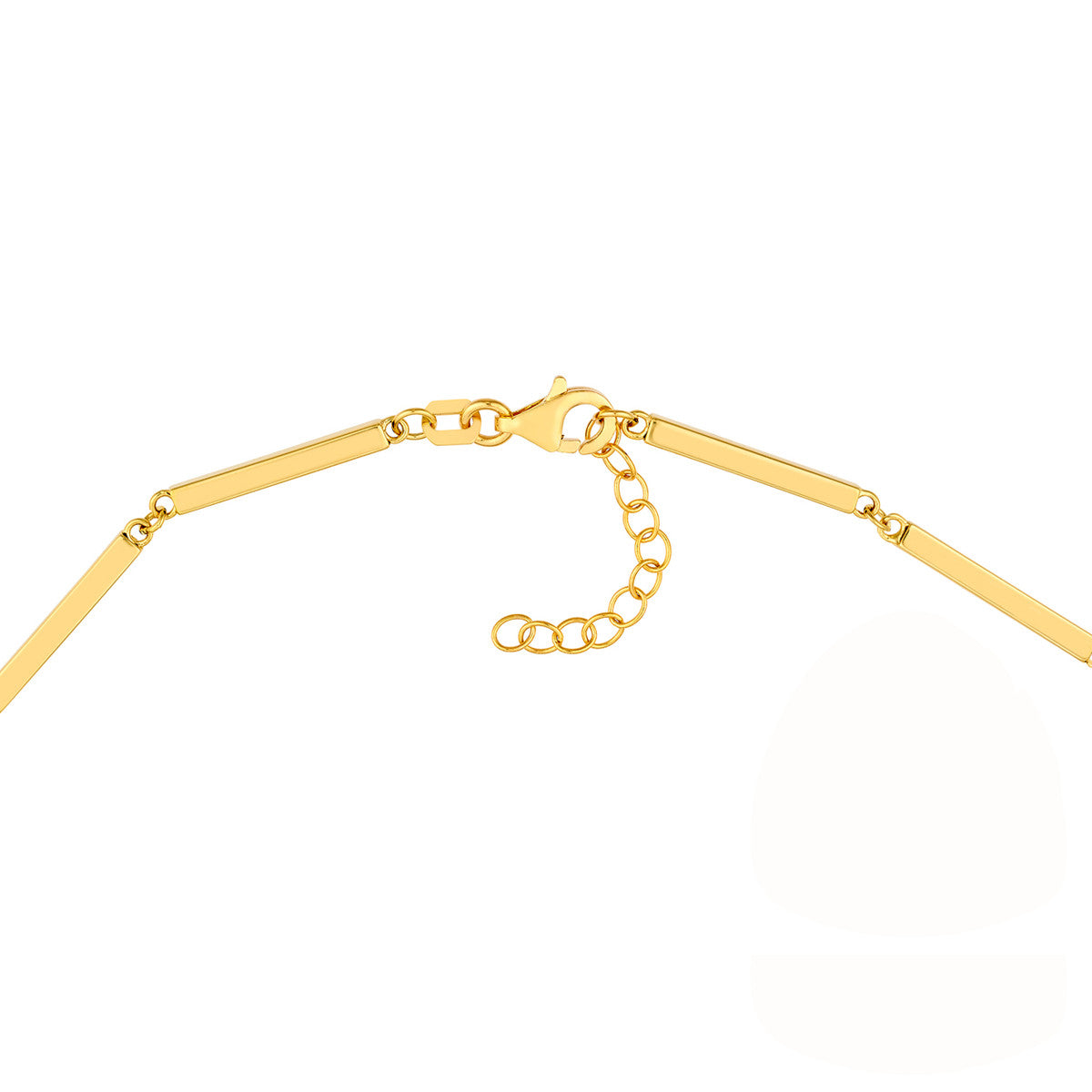 14K Yellow Gold Bar Station Adjustable Bracelet
