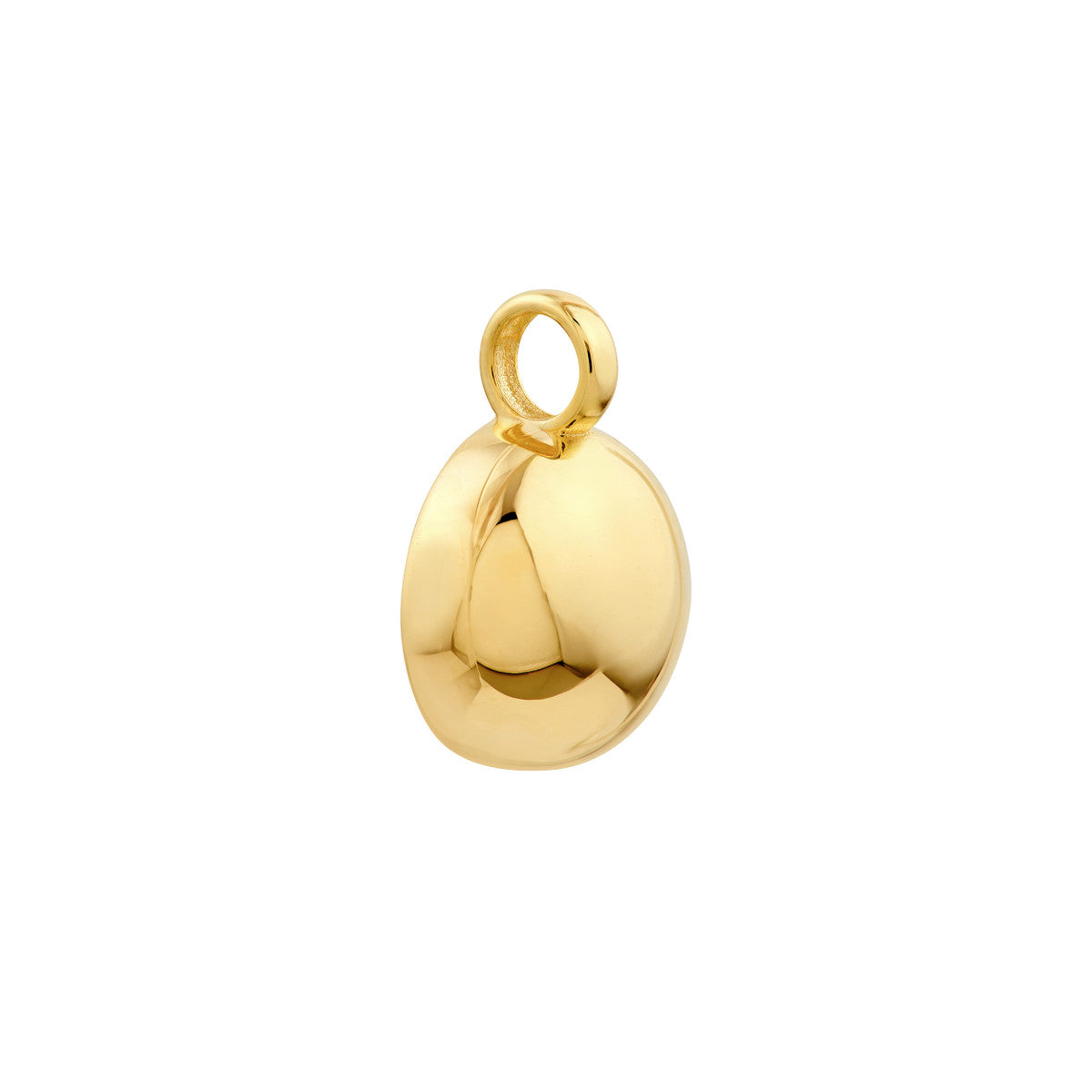 14K Yellow Gold Puffy Round Pendant Birmingham Jewelry Pendant Birmingham Jewelry 