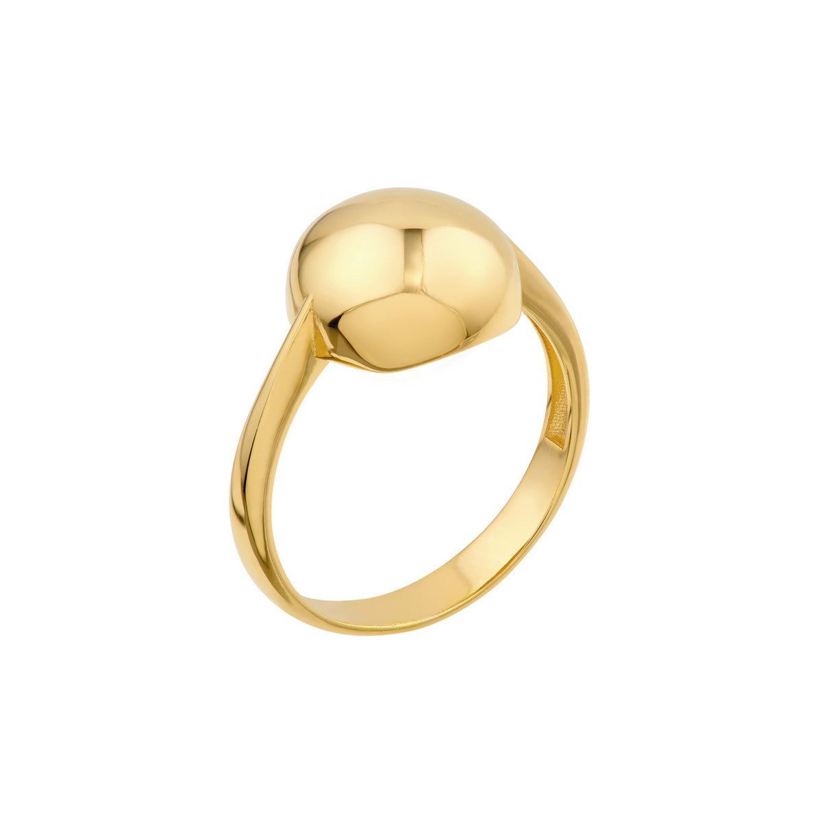 14K Yellow Gold Puffy Round Ring Birmingham Jewelry Ring Birmingham Jewelry 