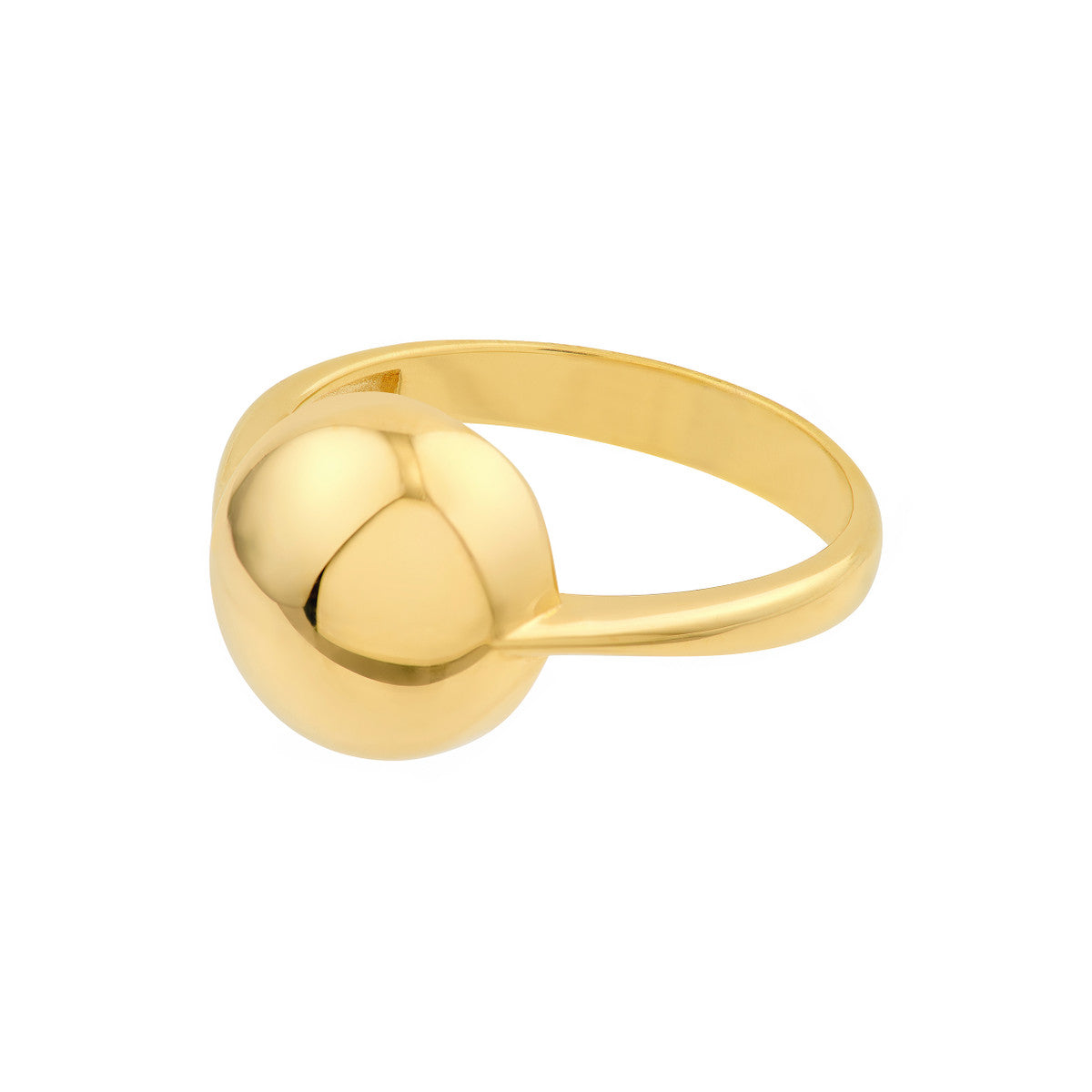 14K Yellow Gold Puffy Round Ring Birmingham Jewelry Ring Birmingham Jewelry 