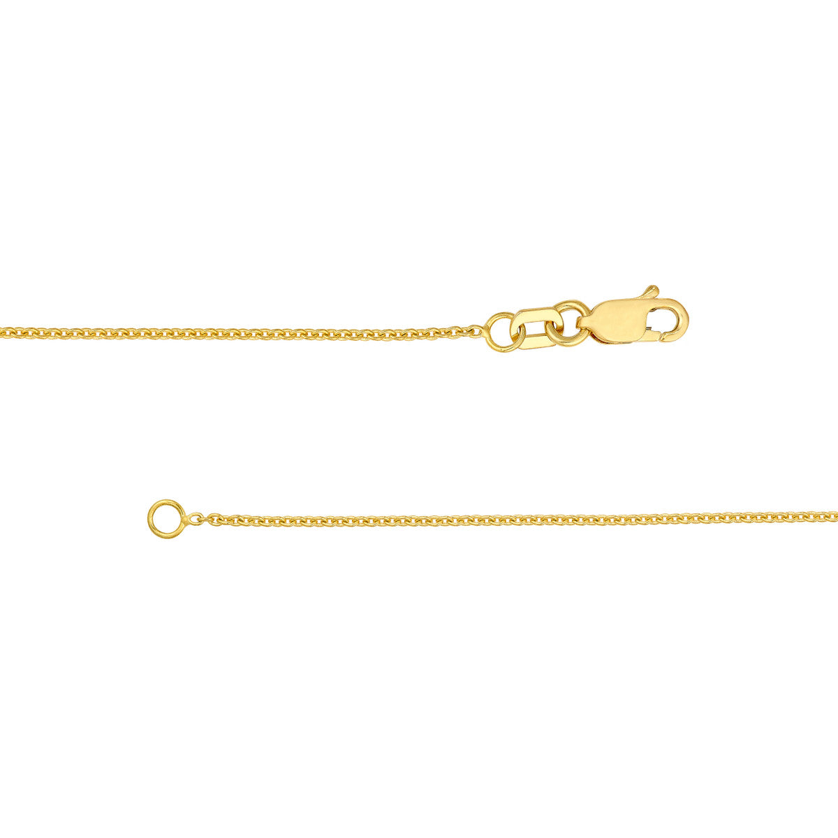 14K Yellow Gold Long and Lovely Alternating Beaded Necklace
