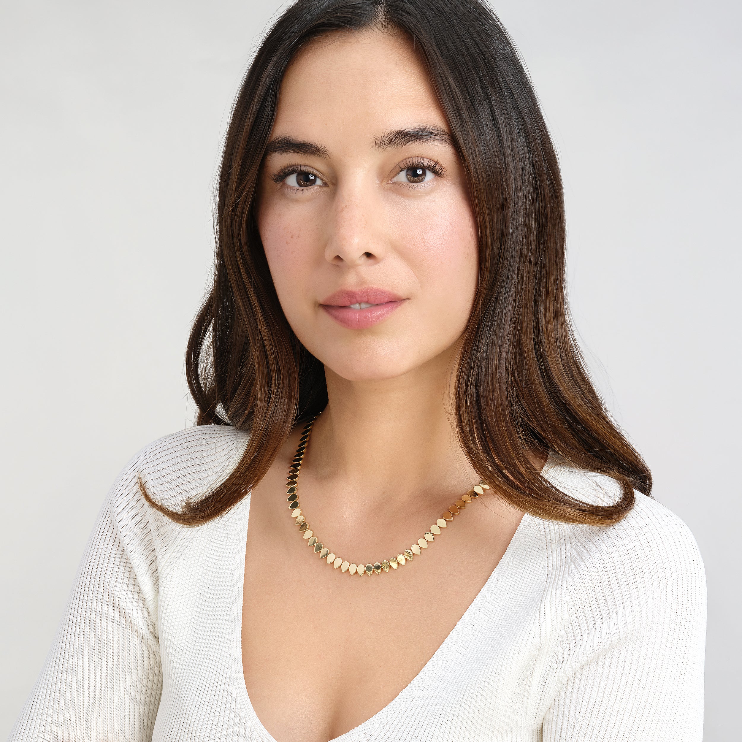 14K Yellow Gold Flat Teardrop Link Chain Birmingham Jewelry Chain Birmingham Jewelry 