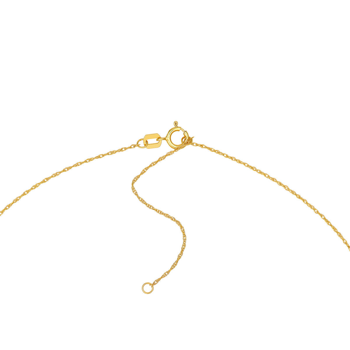 14K Yellow Gold Small Puffy Teardrop Pendant Necklace Birmingham Jewelry Necklace Birmingham Jewelry 