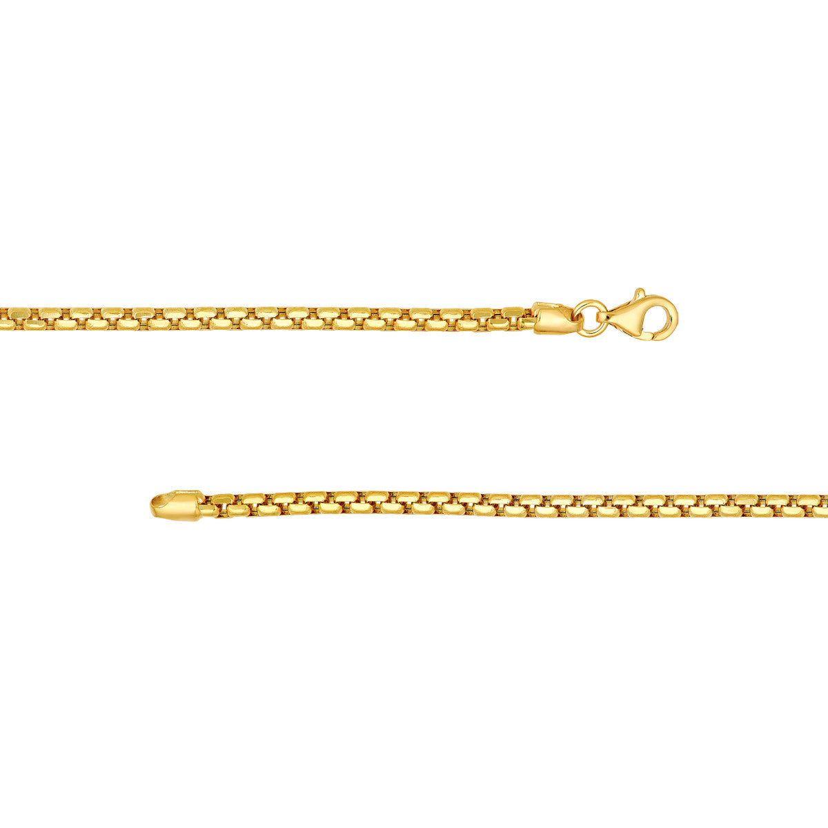 14K Yellow Gold 1/10tcw Diamond Bead Pendant Necklace