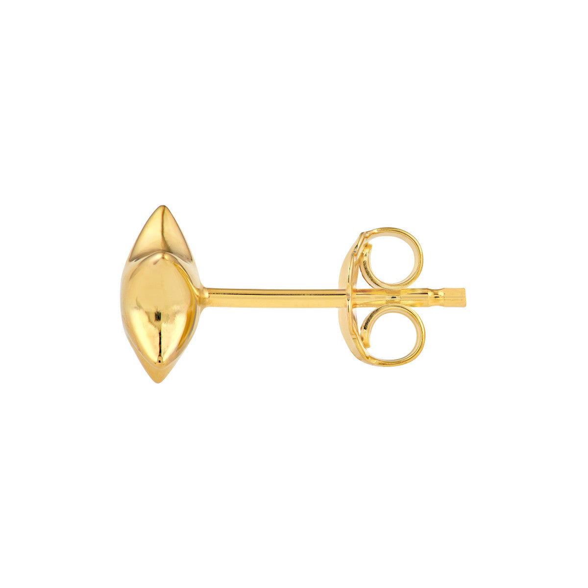 14K Yellow Gold Puffy Star Stud Earrings