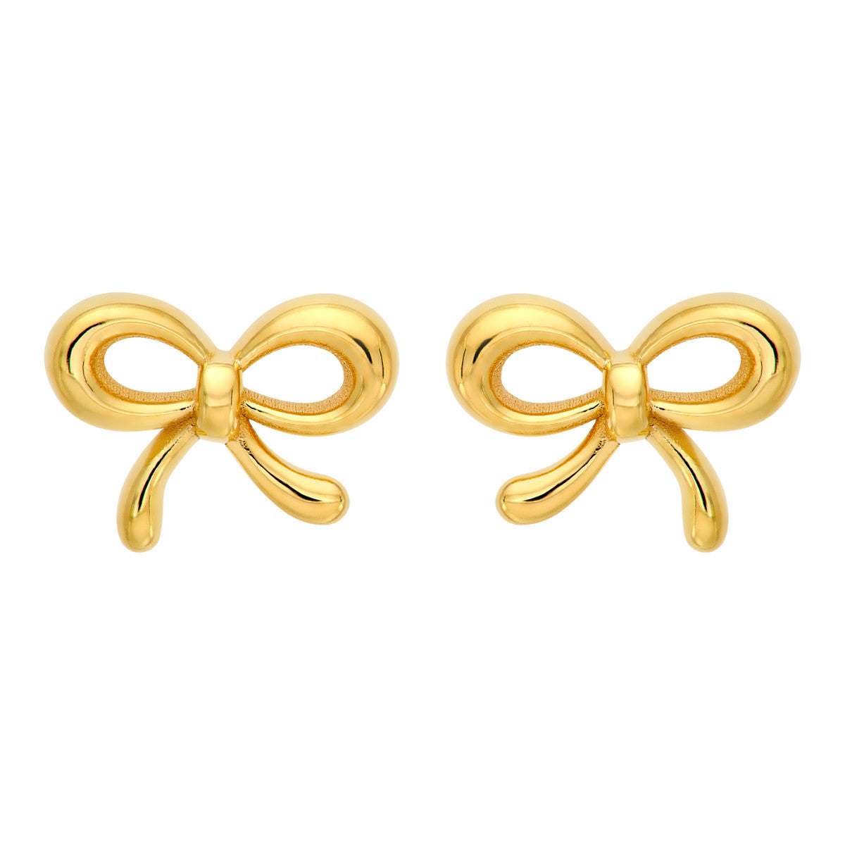 14K Yellow Gold Bowtie Earrings Birmingham Jewelry Earrings Birmingham Jewelry 