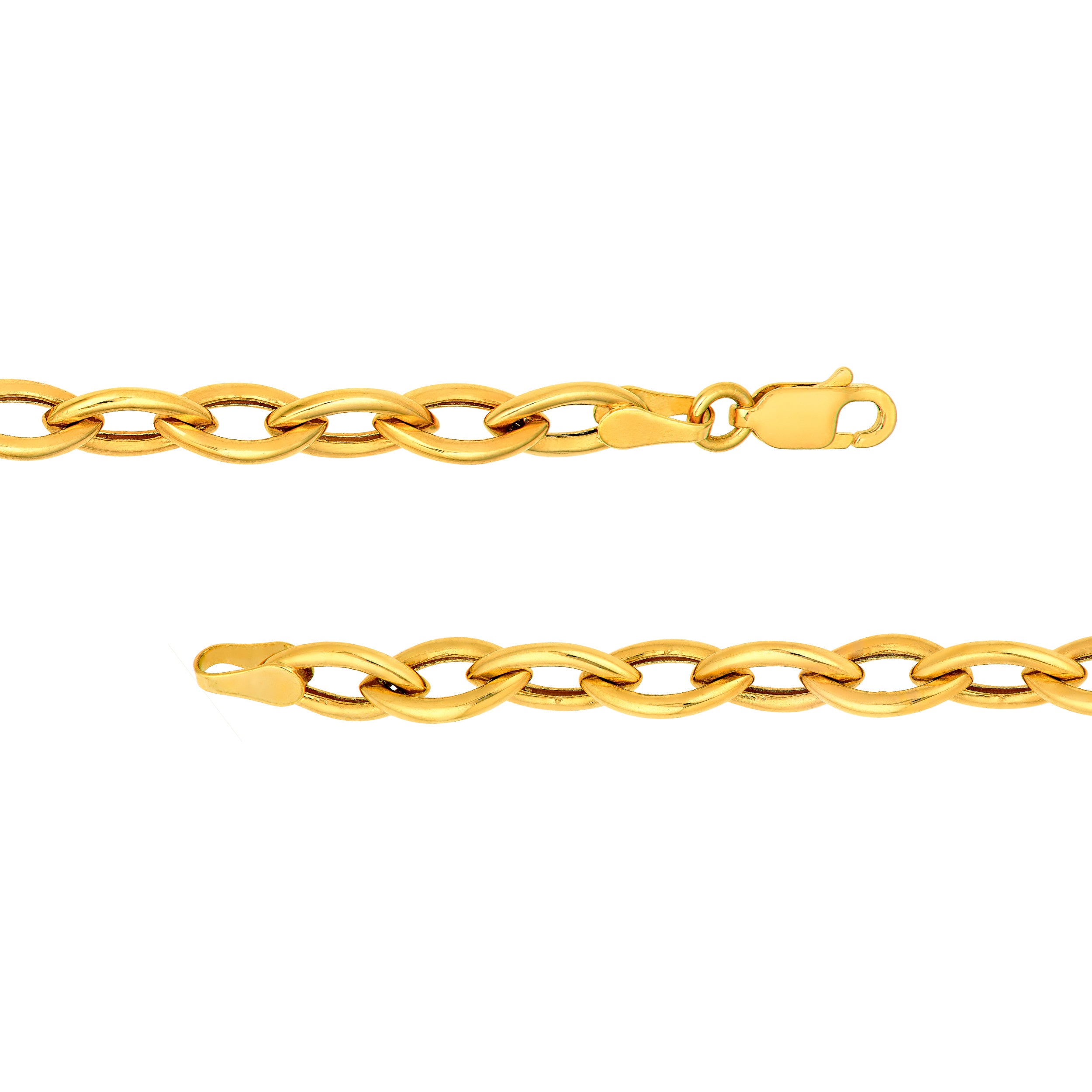 14K Yellow Gold Marquise Bracelet