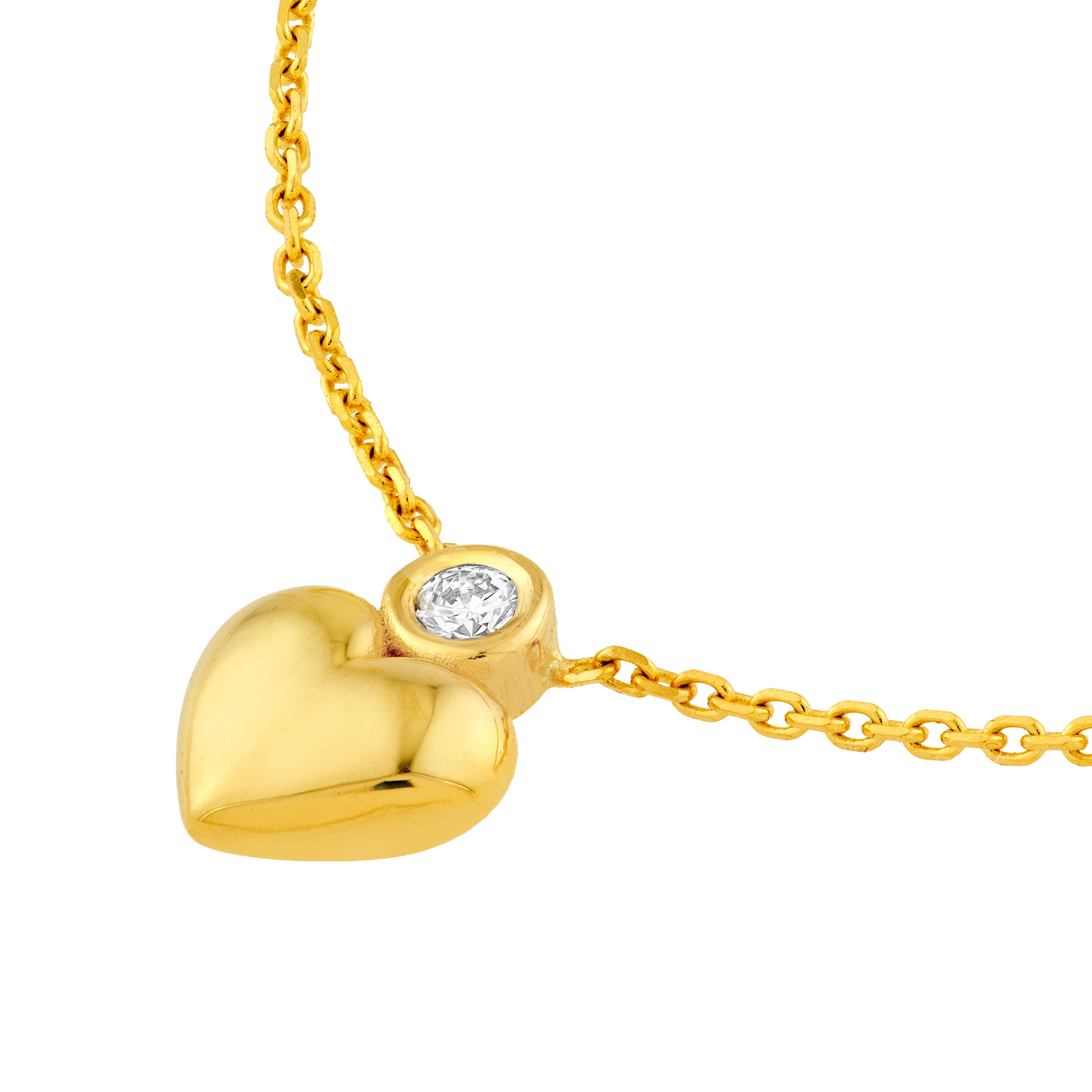 14K Yellow Gold So You Diamond Heart Necklace Birmingham Jewelry Necklace Birmingham Jewelry 
