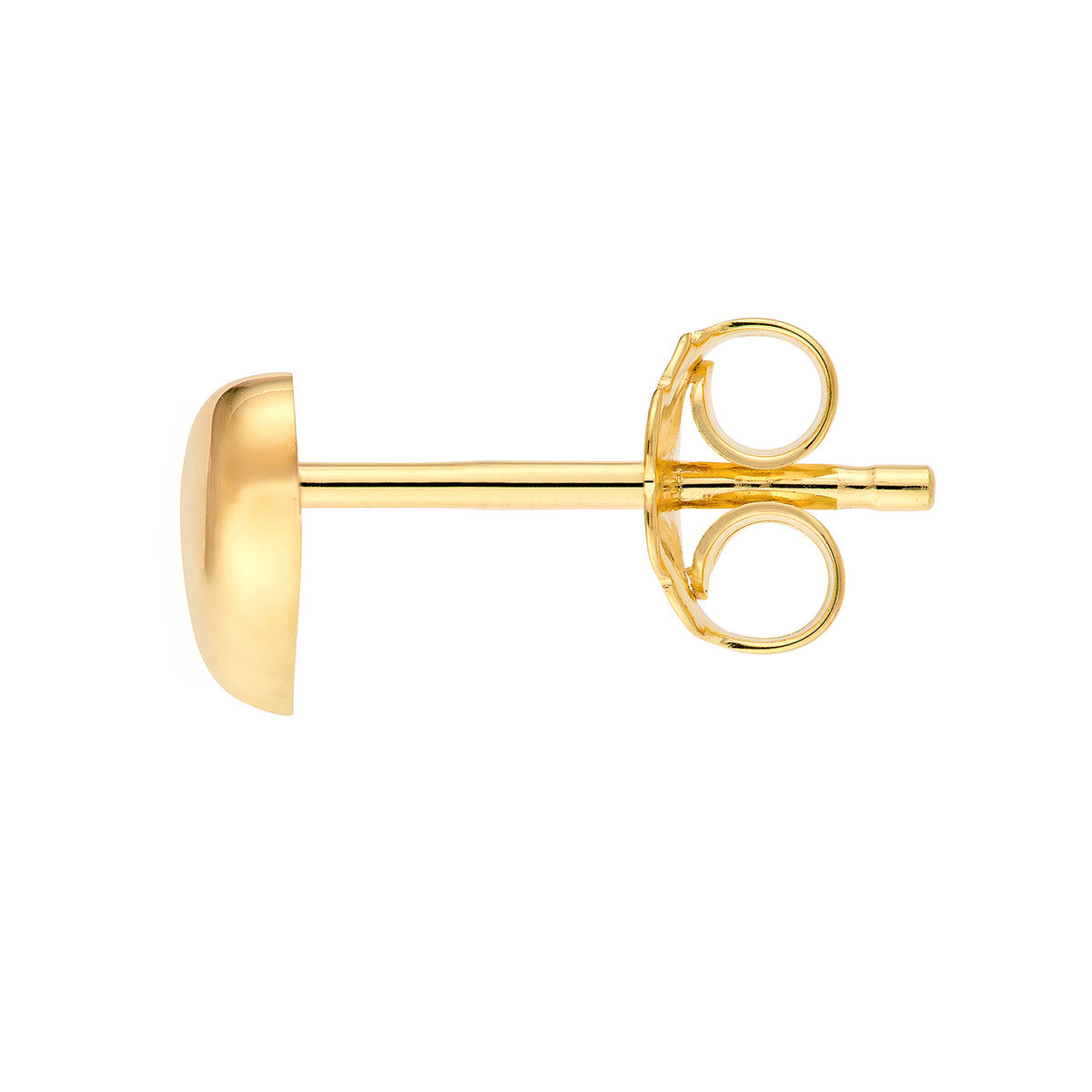 14K Yellow Gold Wavy Polished Heart Stud Earrings Birmingham Jewelry Earrings Birmingham Jewelry 
