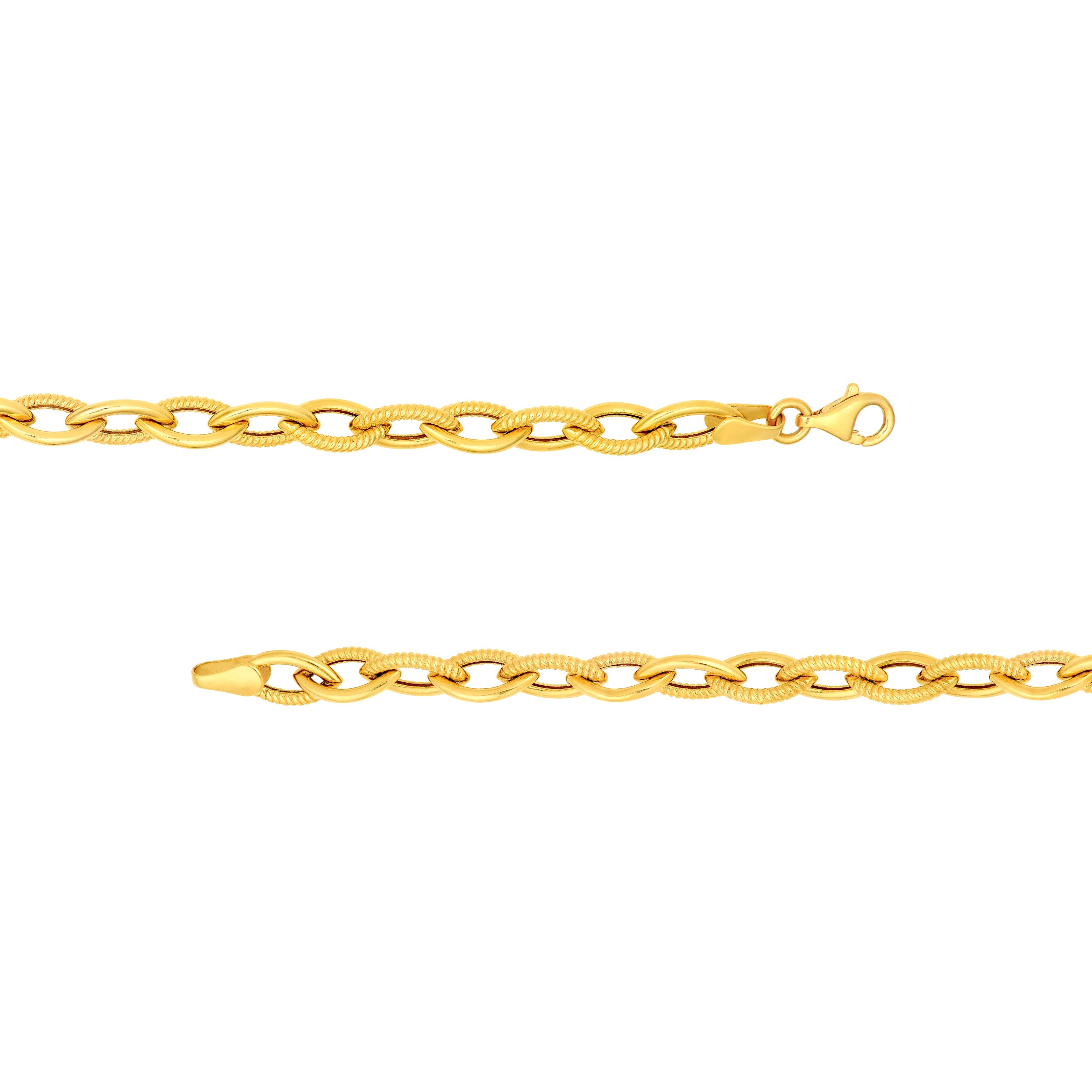 14K Yellow Gold Marquise Textured Bracelet Birmingham Jewelry Bracelet Birmingham Jewelry 