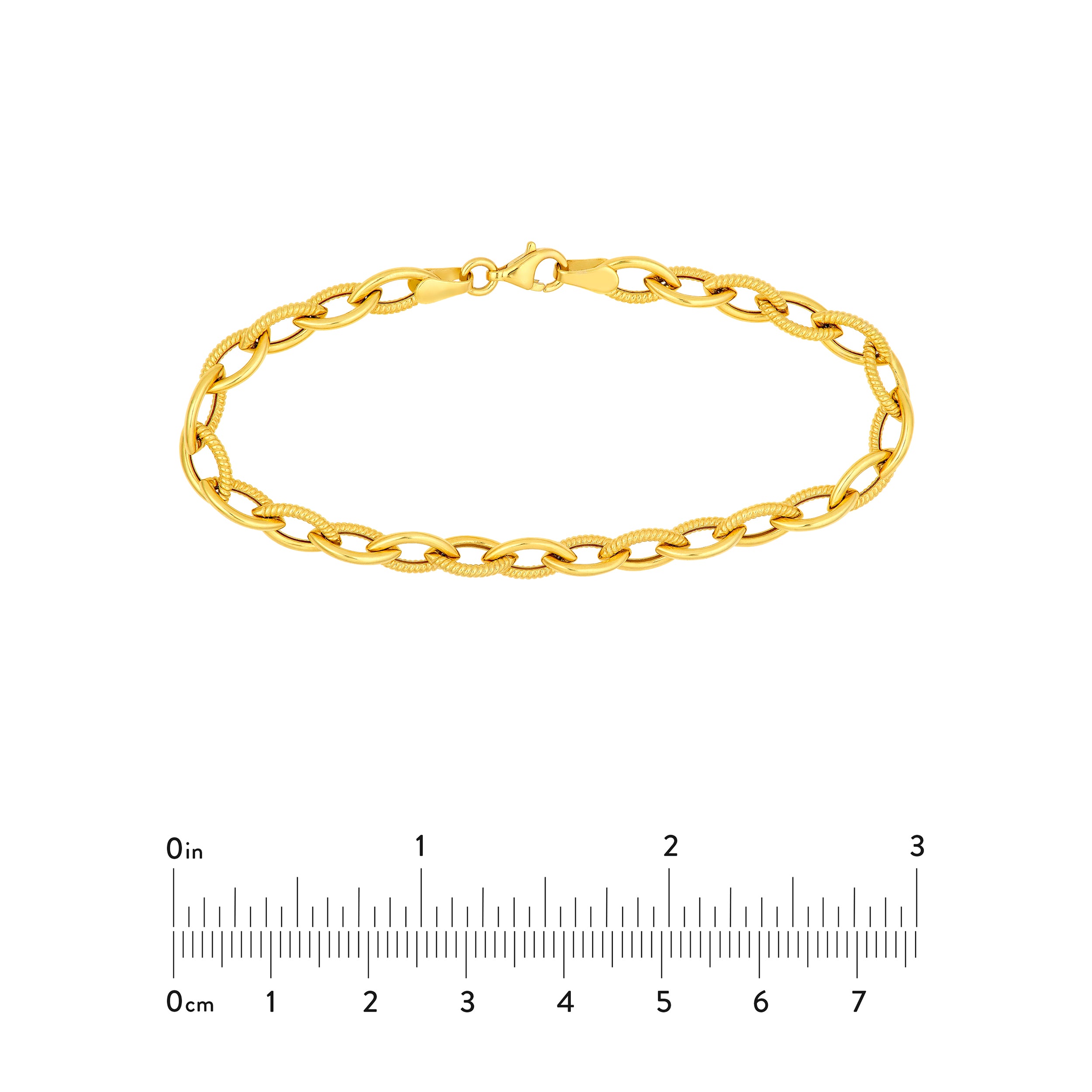 14K Yellow Gold Marquise Textured Bracelet Birmingham Jewelry Bracelet Birmingham Jewelry 