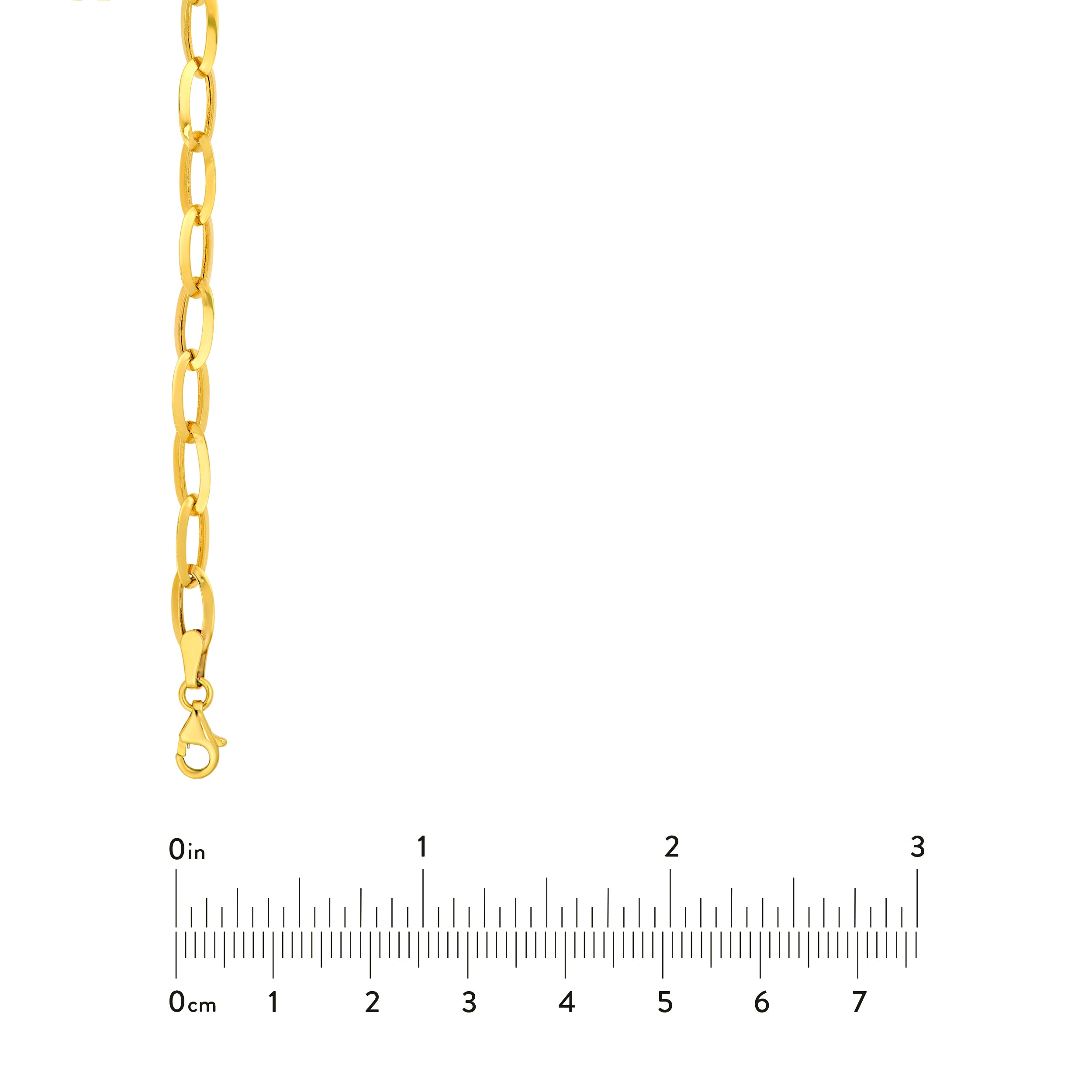 14K Yellow Gold 5.20mm Oval Link Chain Birmingham Jewelry Necklace Birmingham Jewelry 