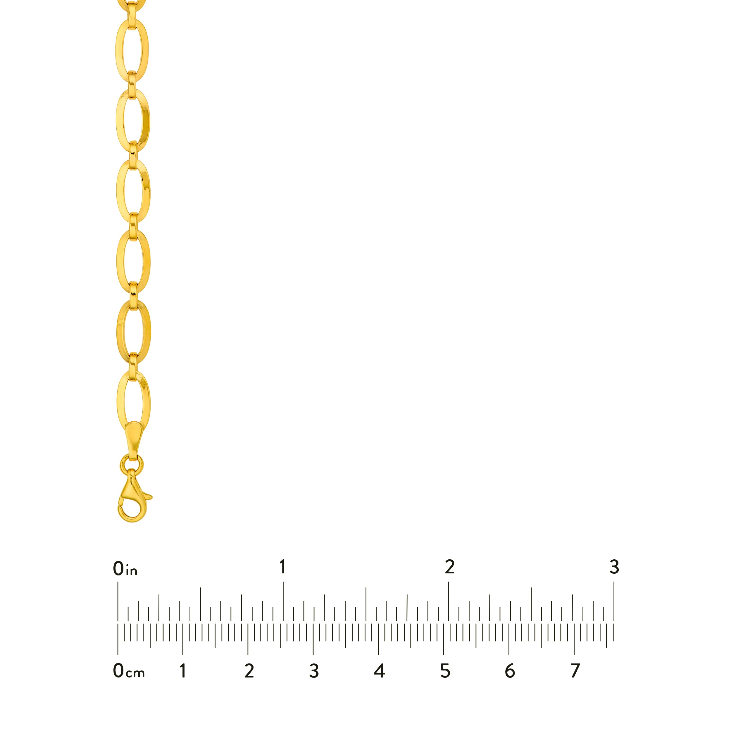 14K Yellow Gold 5.20mm 1+1 Oval Link Chain Birmingham Jewelry Necklace Birmingham Jewelry 