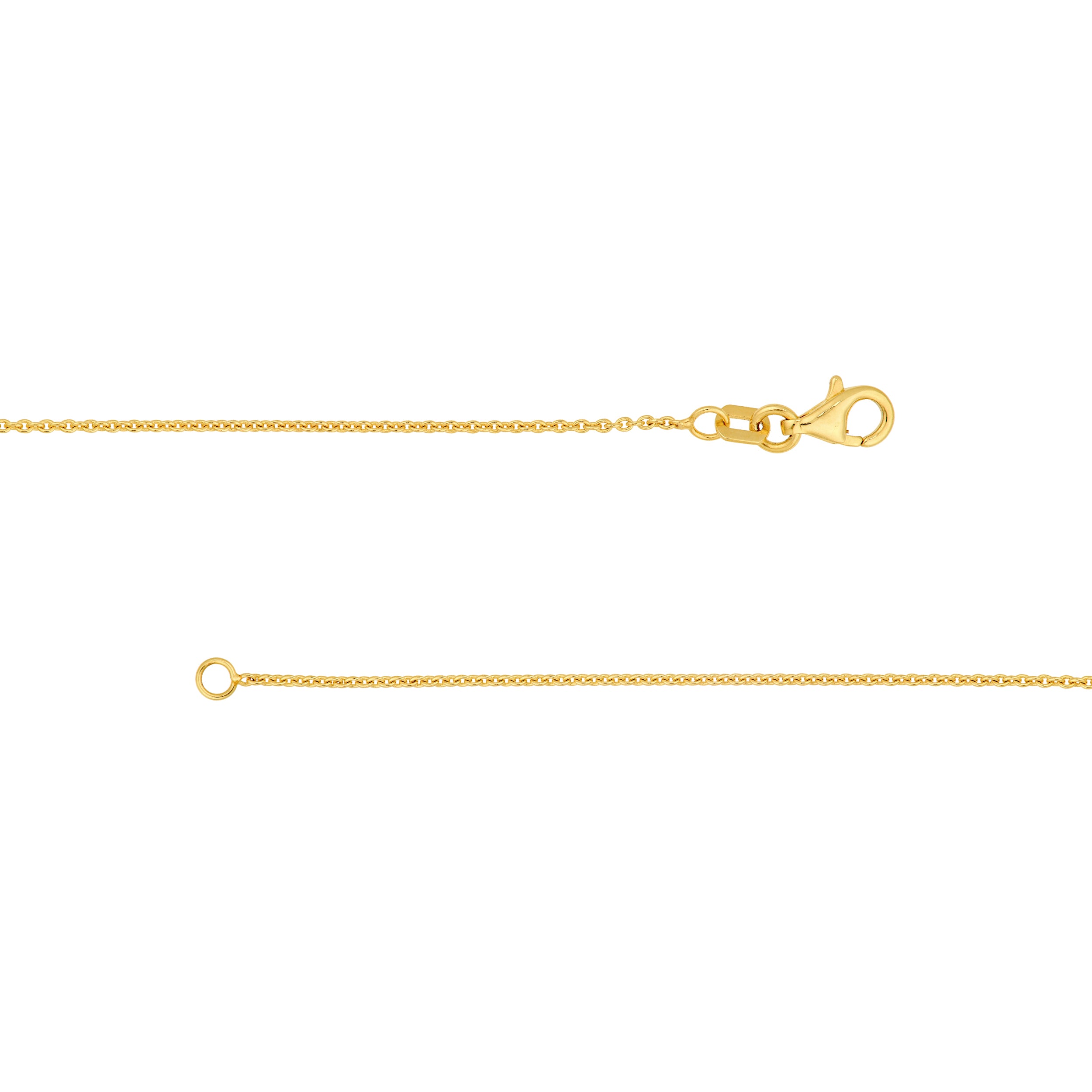 14K Yellow Gold Graduated Puff Mariner Station Necklace Birmingham Jewelry Necklace Birmingham Jewelry 