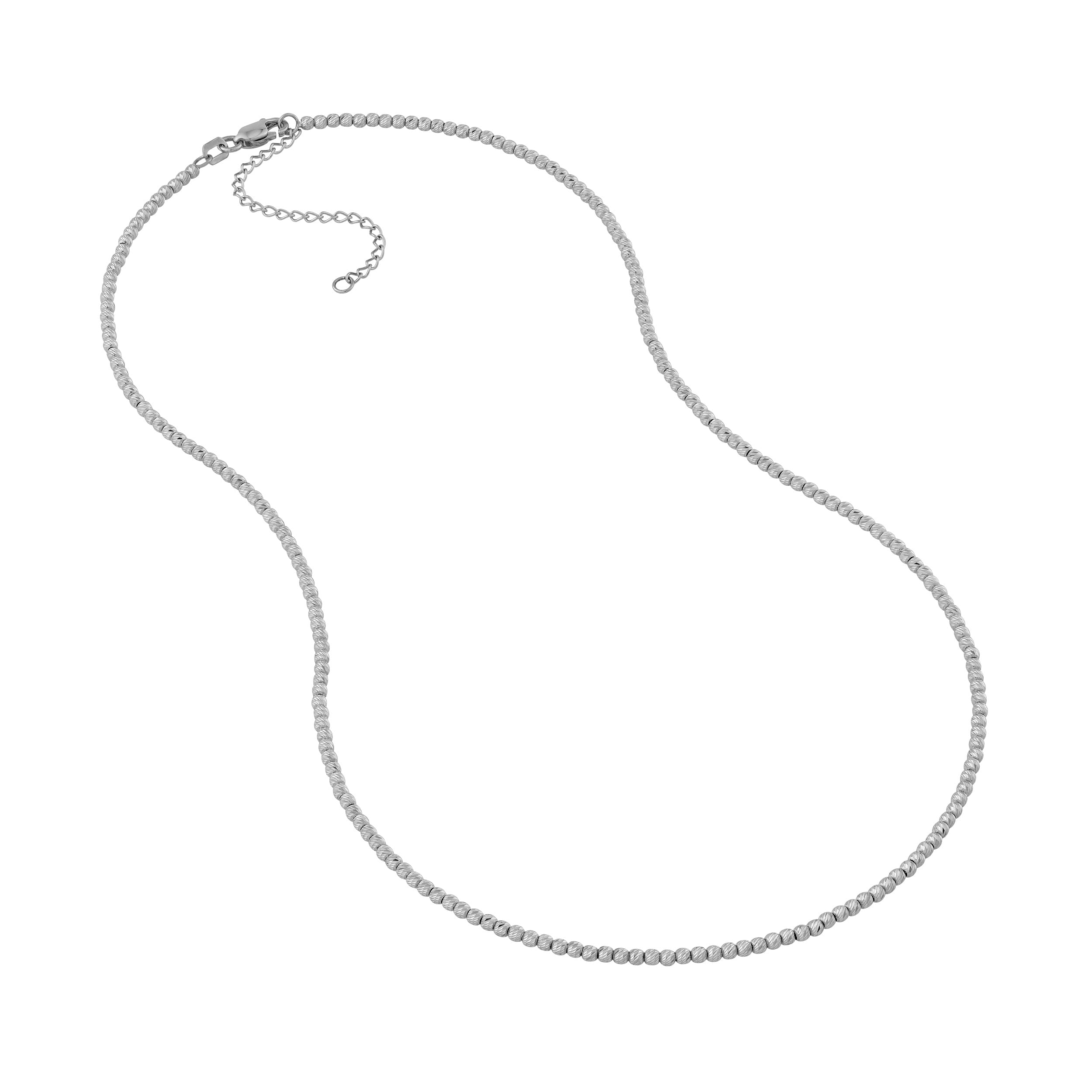 14K Gold Textured Shimmering Bead Chain Birmingham Jewelry Chain Birmingham Jewelry 