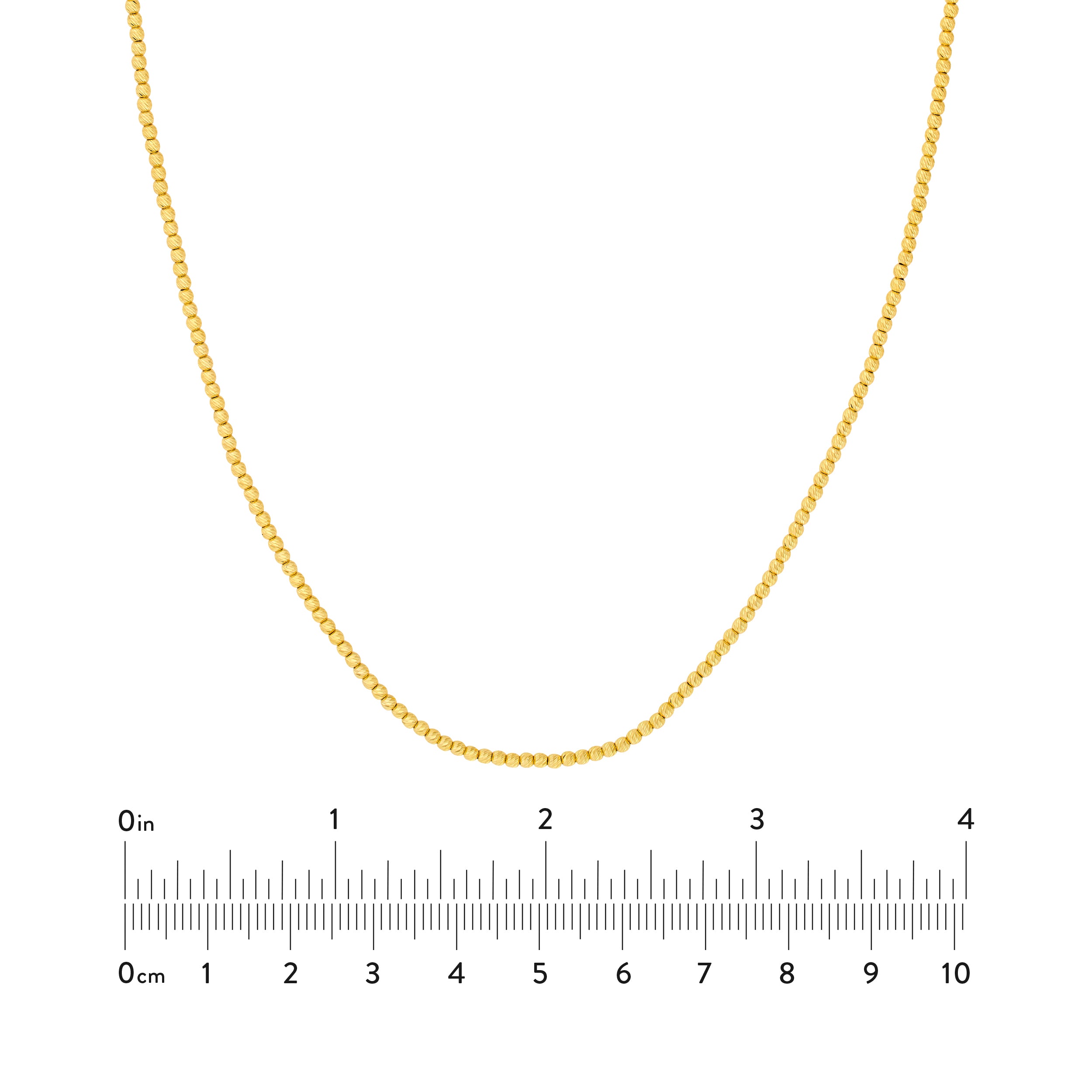 14K Gold Textured Shimmering Bead Chain Birmingham Jewelry Chain Birmingham Jewelry 