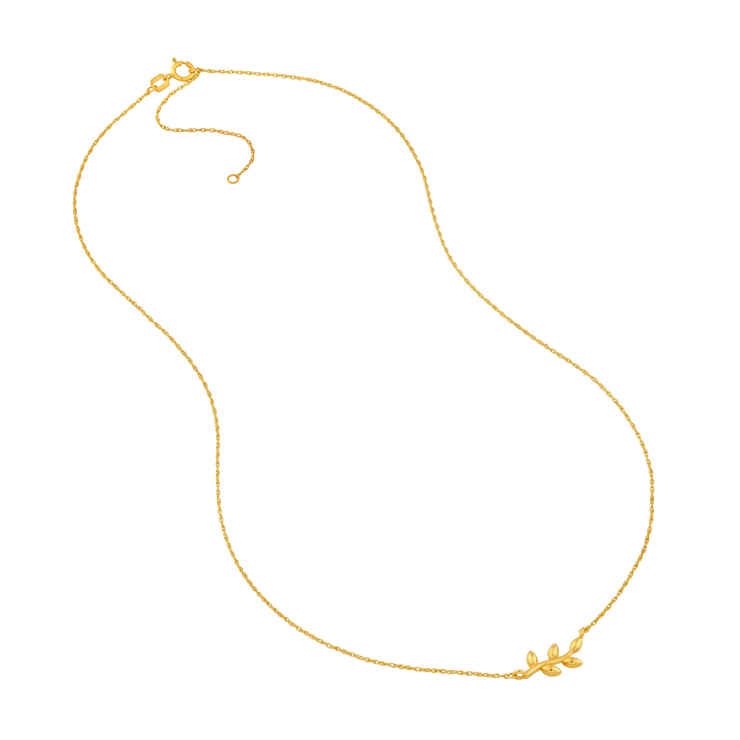 14K Yellow Gold So You Olive Branch Necklace Birmingham Jewelry Necklace Birmingham Jewelry 
