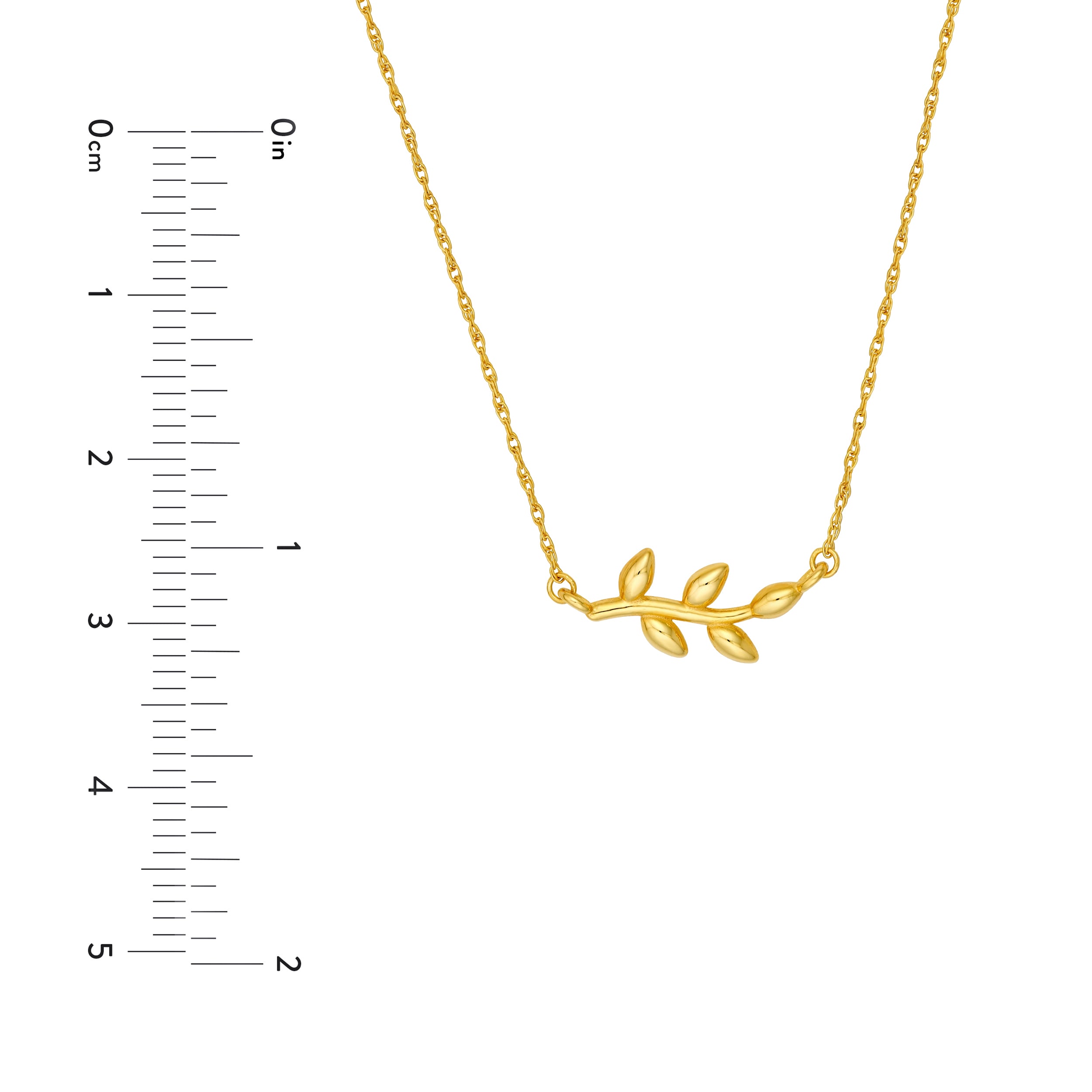 14K Yellow Gold So You Olive Branch Necklace Birmingham Jewelry Necklace Birmingham Jewelry 