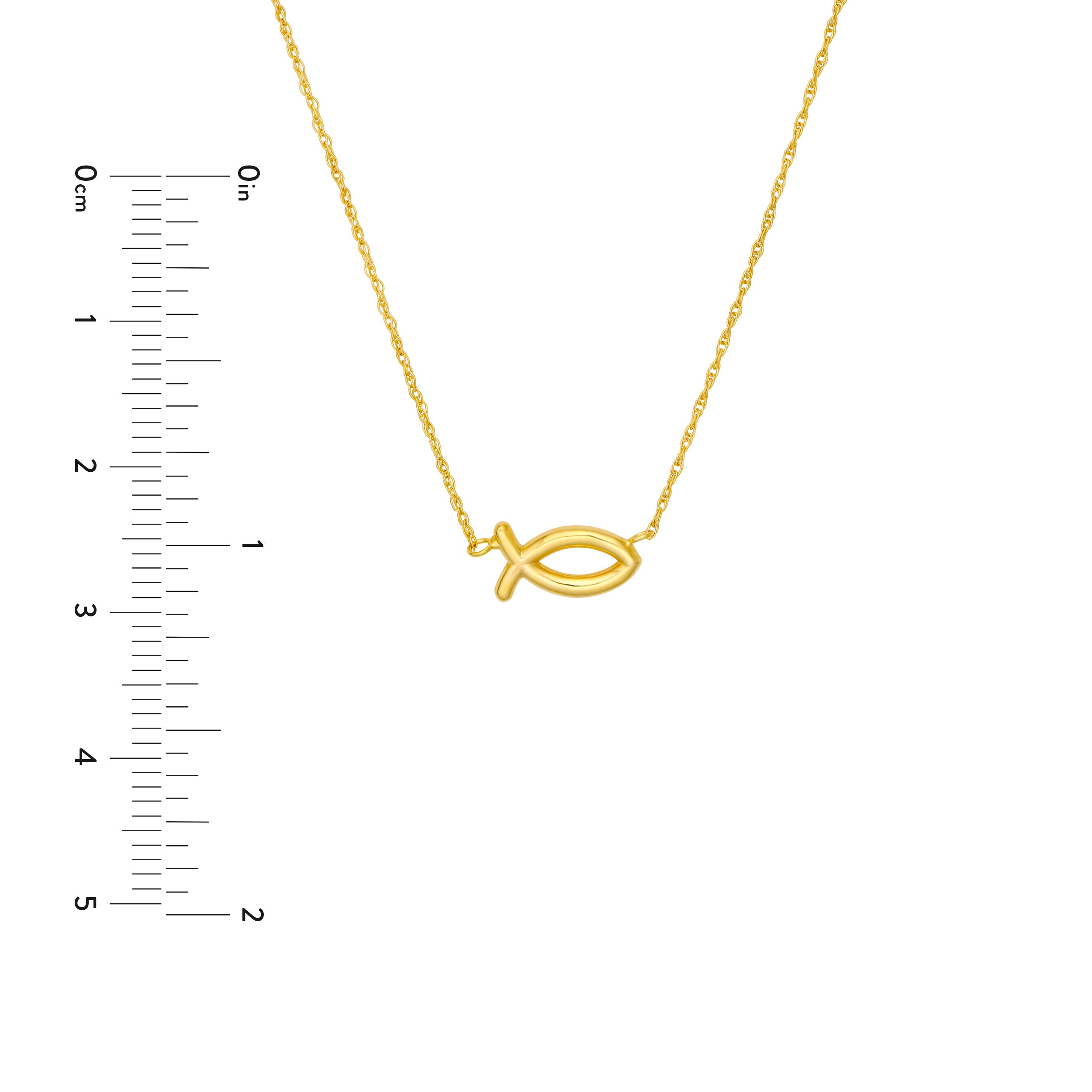14K Yellow Gold So You Ichthys Fish Necklace Birmingham Jewelry Necklace Birmingham Jewelry 