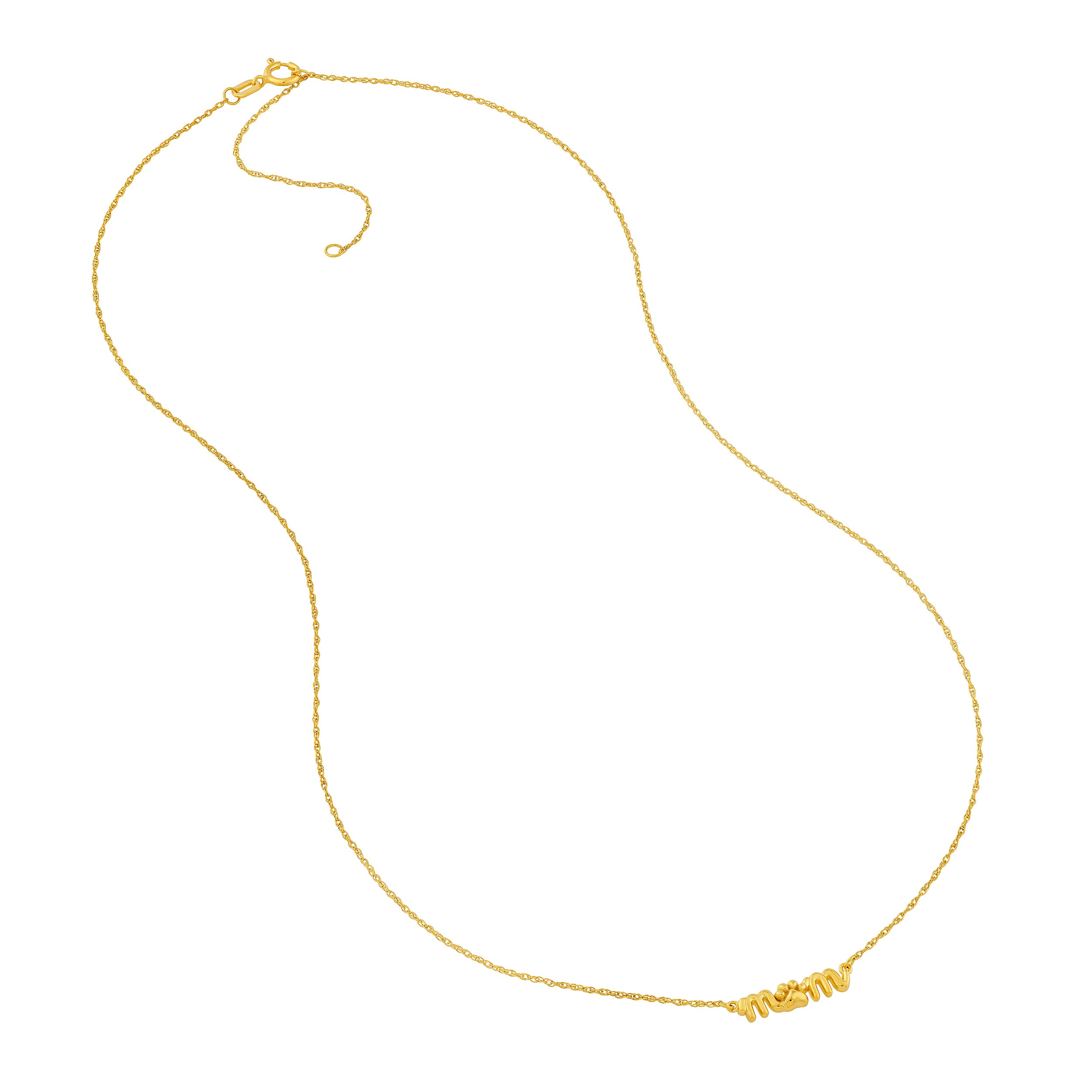14K Yellow Gold So You Mom Dog Paw Necklace Birmingham Jewelry Necklace Birmingham Jewelry 