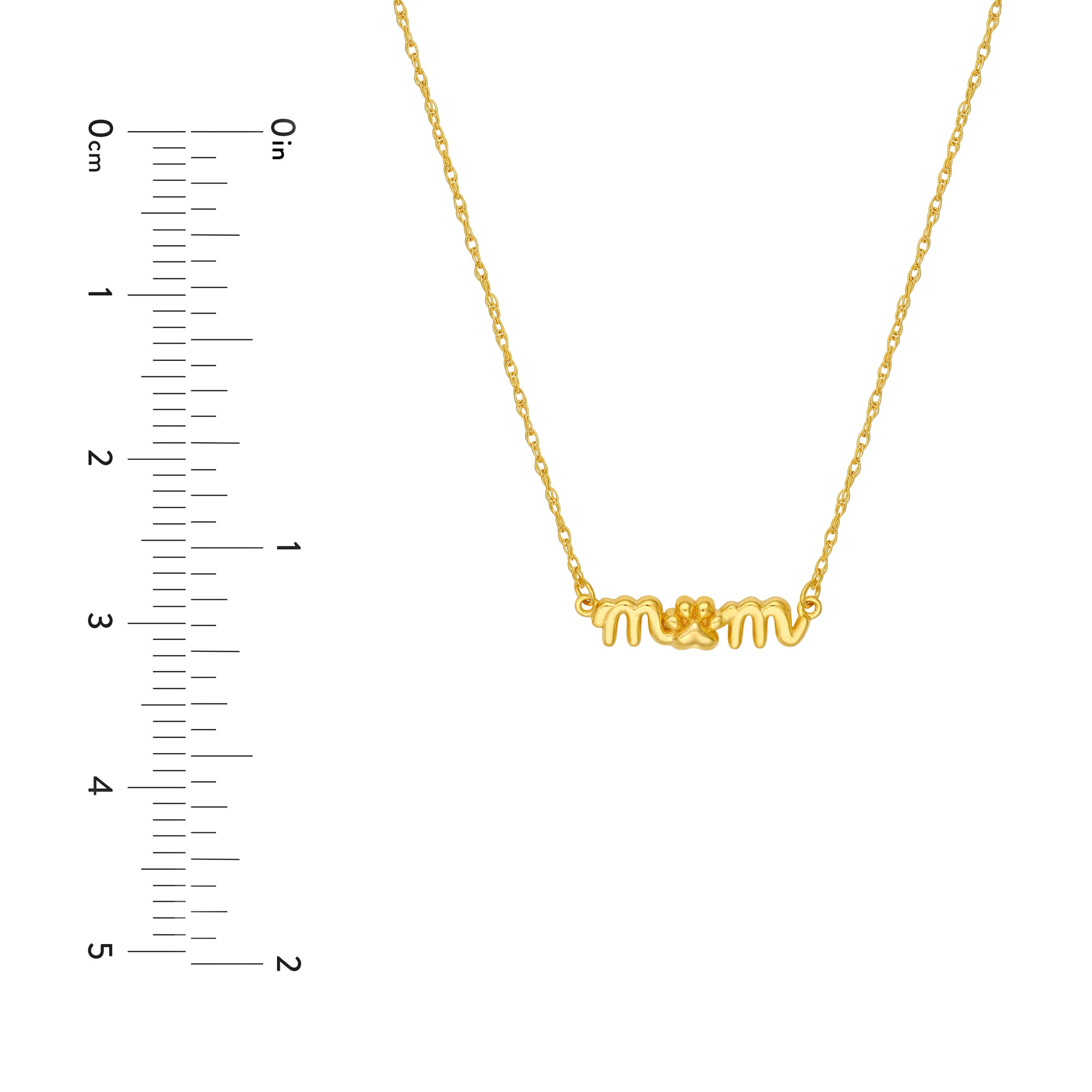 14K Yellow Gold So You Mom Dog Paw Necklace Birmingham Jewelry Necklace Birmingham Jewelry 