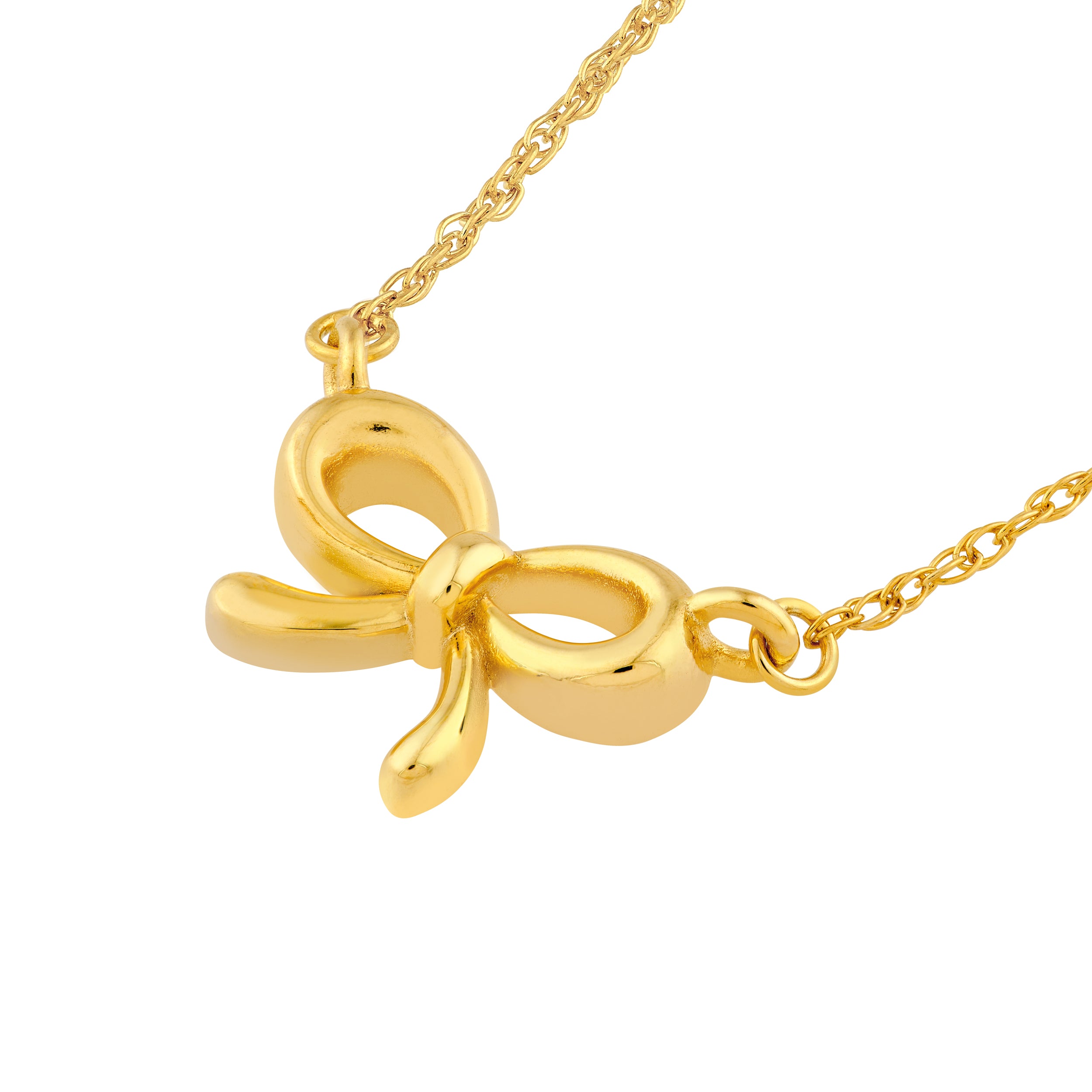14K Yellow Gold So You Tied Bow Necklace Birmingham Jewelry Necklace Birmingham Jewelry 