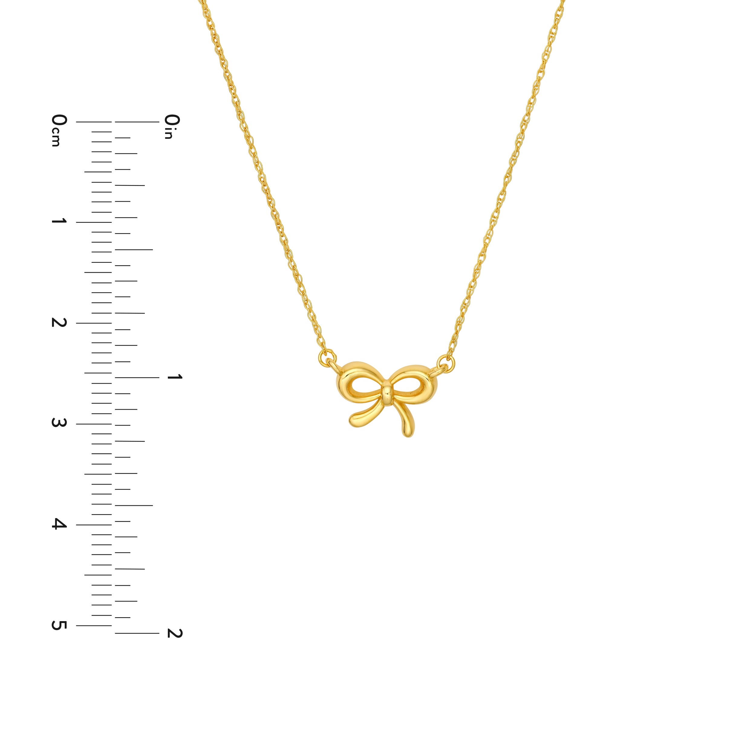14K Yellow Gold So You Tied Bow Necklace Birmingham Jewelry Necklace Birmingham Jewelry 