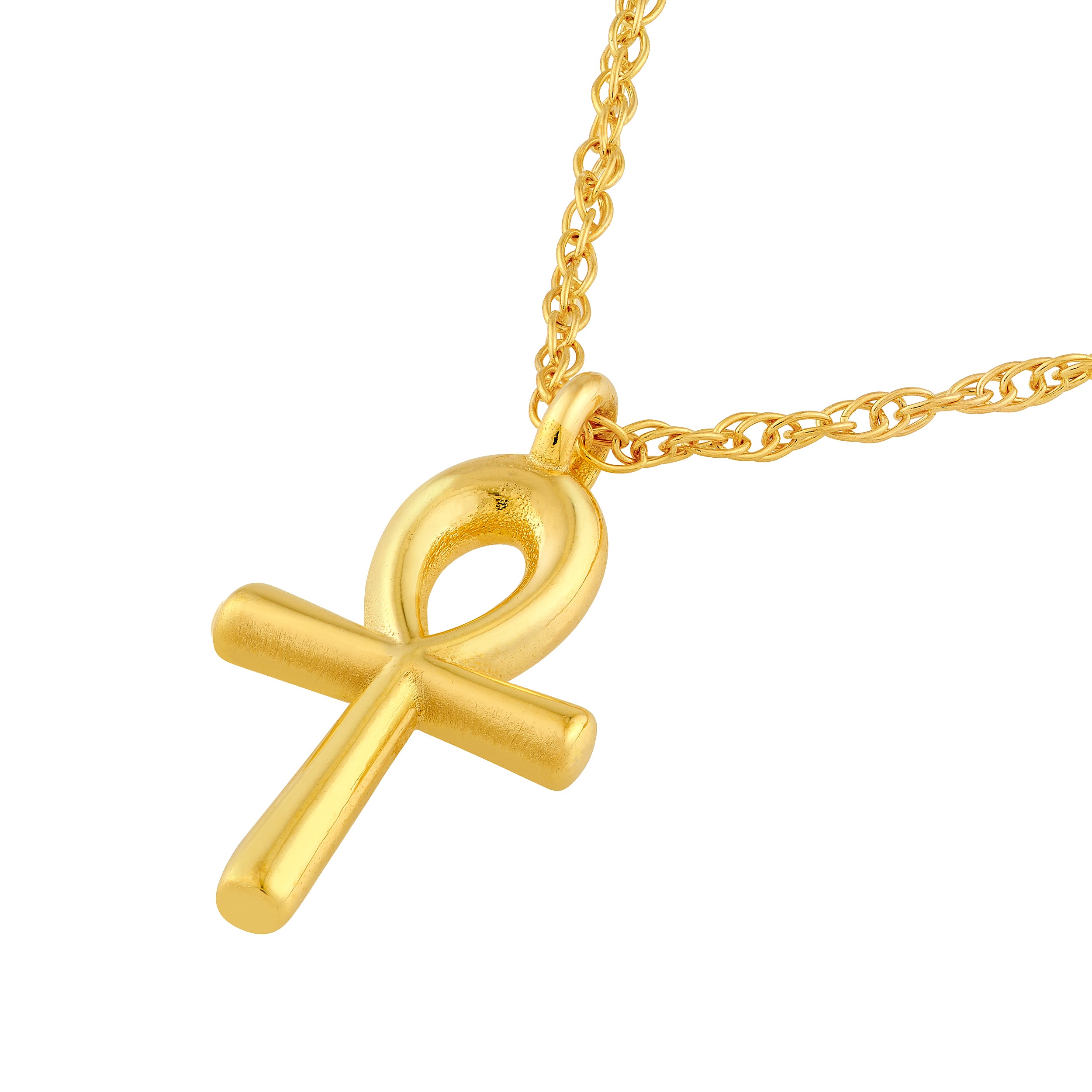 14K Yellow Gold So You Ankh Cross Pendant Necklace Birmingham Jewelry Necklace Birmingham Jewelry 