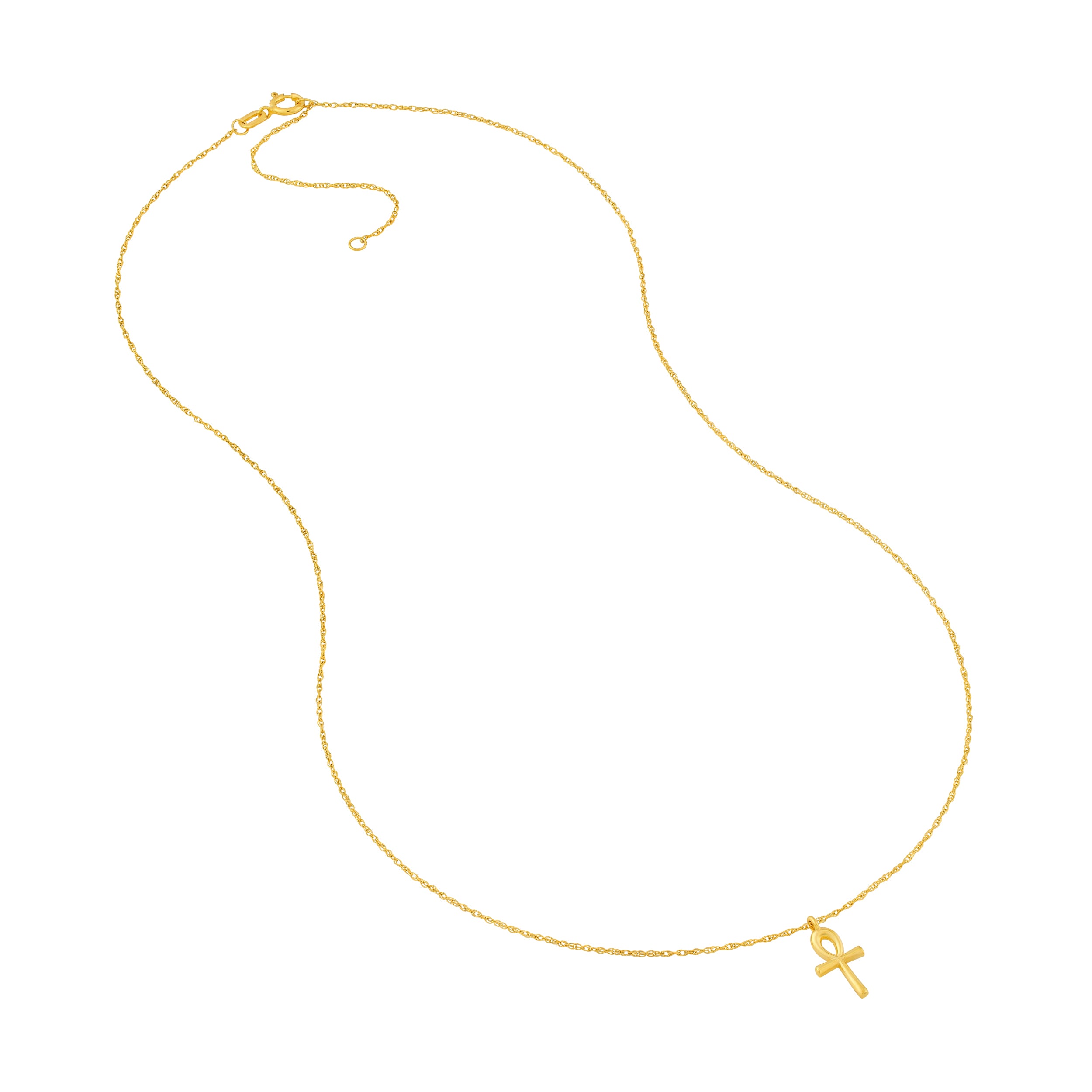 14K Yellow Gold So You Ankh Cross Pendant Necklace Birmingham Jewelry Necklace Birmingham Jewelry 