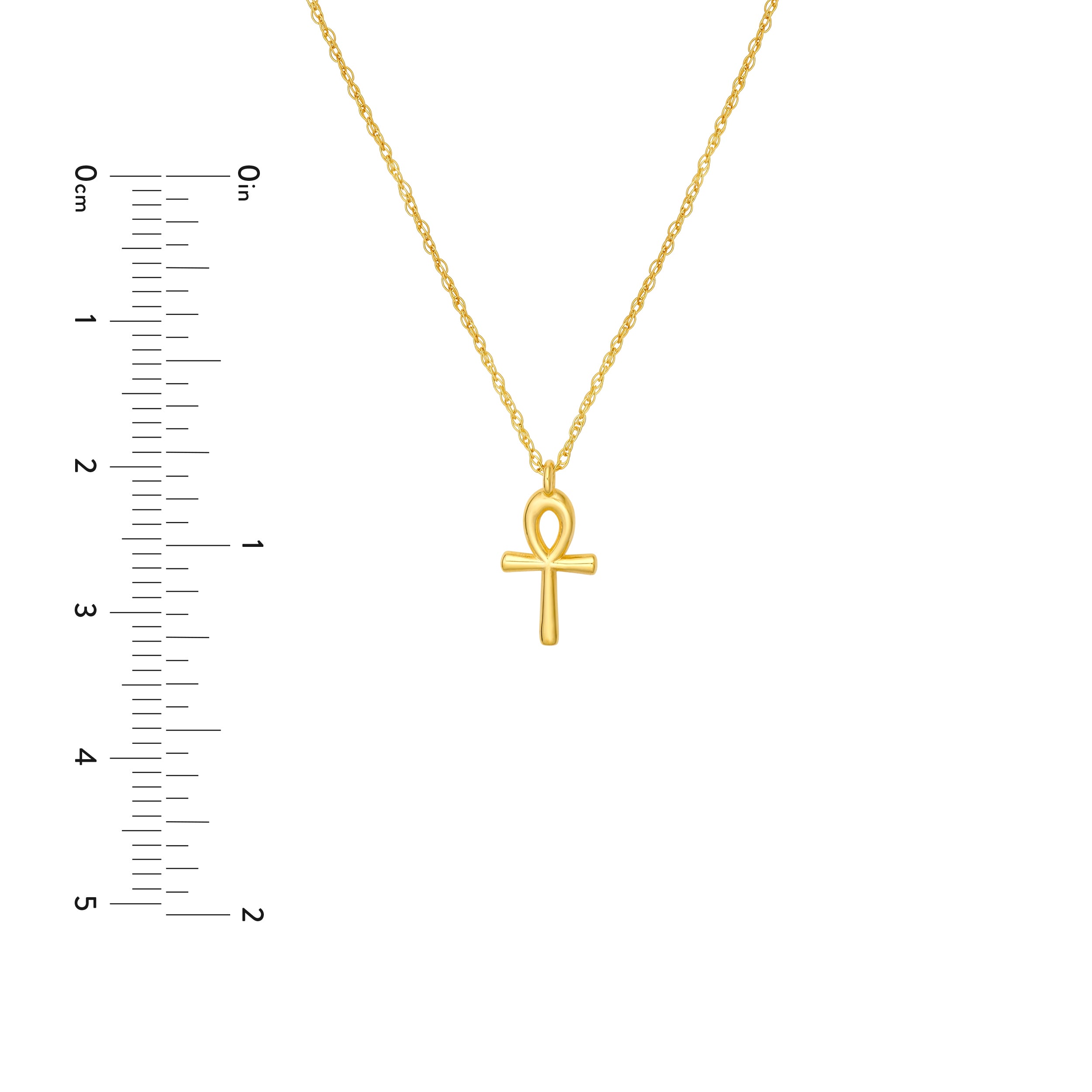 14K Yellow Gold So You Ankh Cross Pendant Necklace Birmingham Jewelry Necklace Birmingham Jewelry 
