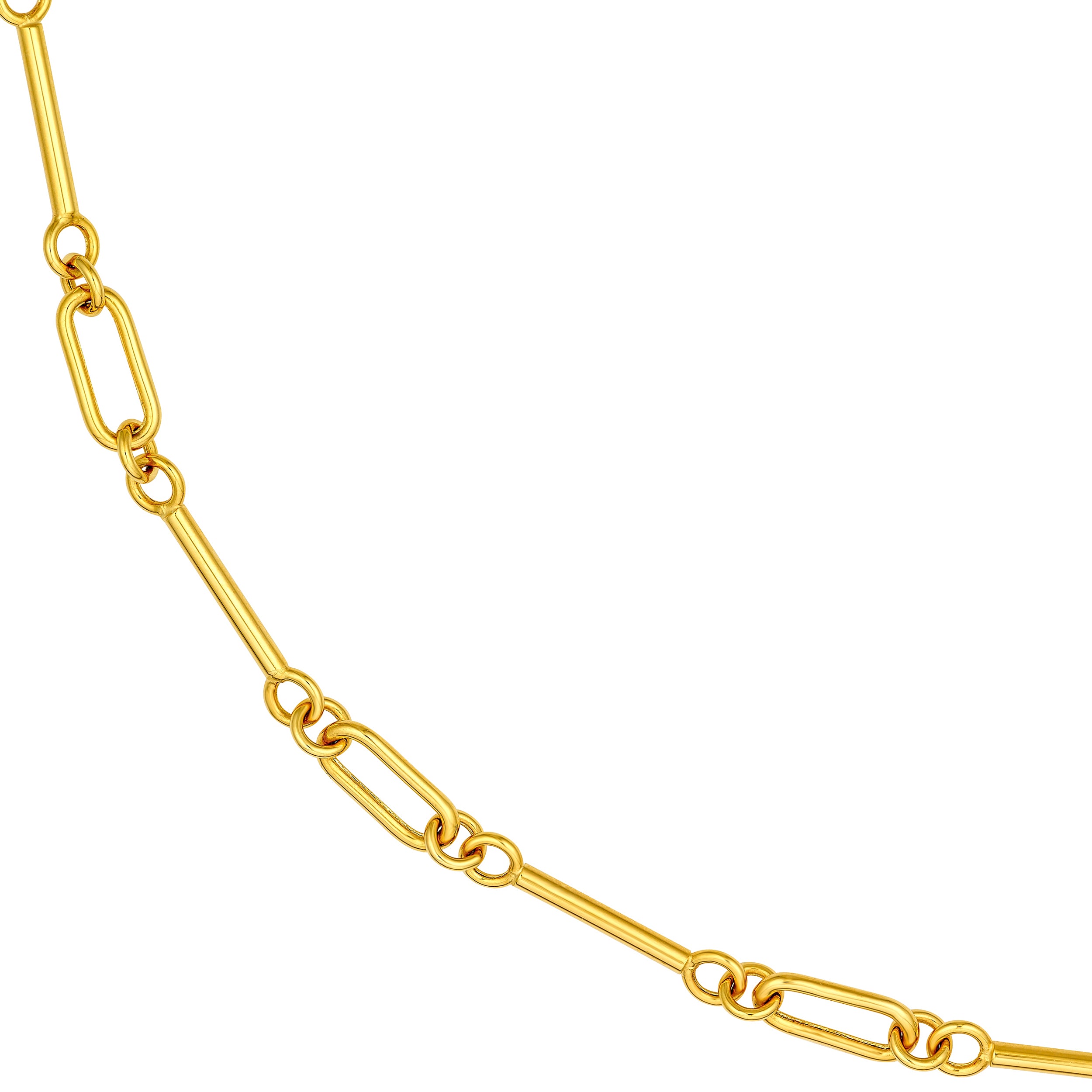 14K Yellow Gold Double Barbell Necklace Birmingham Jewelry Necklace Birmingham Jewelry 