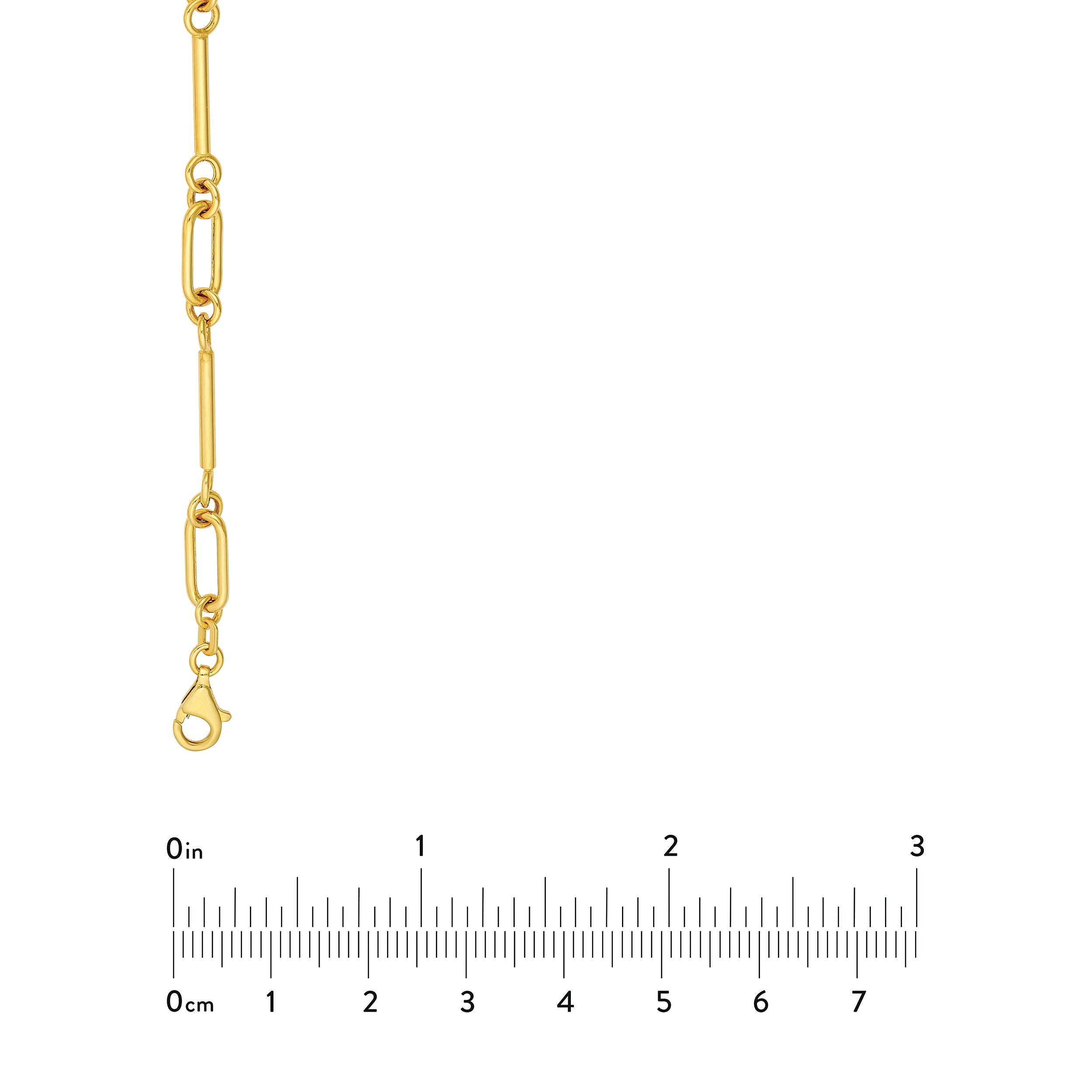 14K Yellow Gold Double Barbell Necklace Birmingham Jewelry Necklace Birmingham Jewelry 